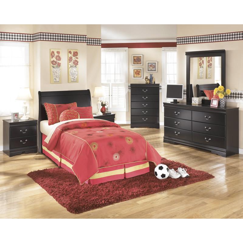  Signature Design by Ashley Huey Vineyard B128 5 pc Twin Sleigh Bedroom Set IMAGE 1