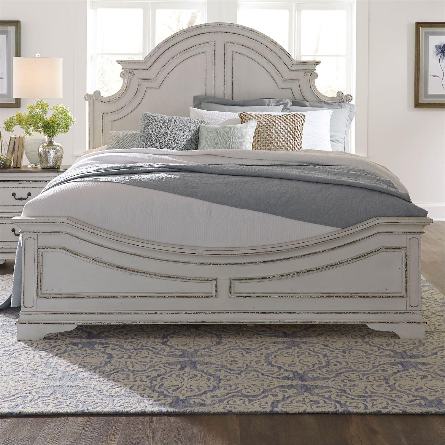  Size_Queen --  Liberty Furniture Industries Inc. Magnolia Manor Panel Bed IMAGE 1