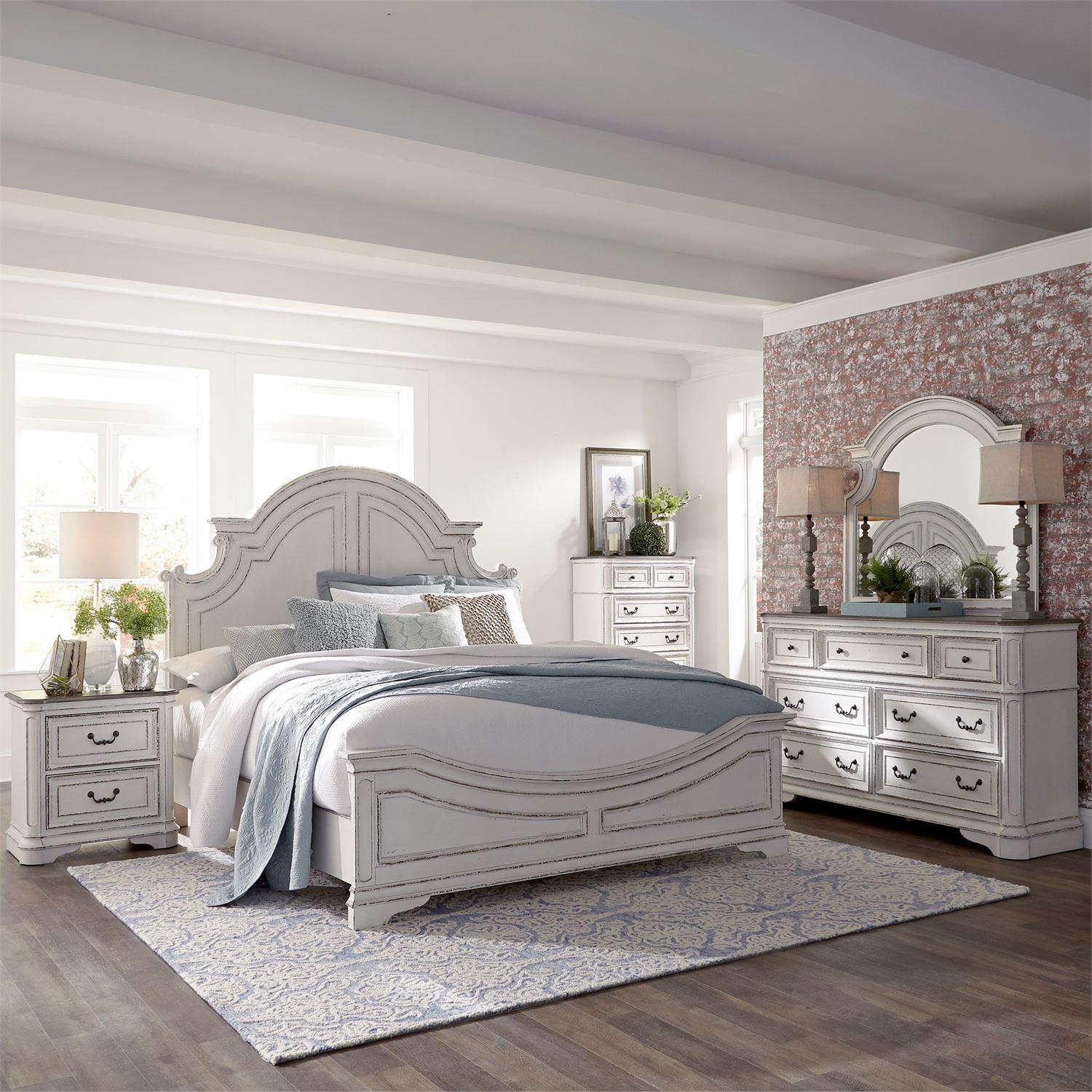  Size_King --  Magnolia Manor 244-BR-KPB King Panel Bed IMAGE 9