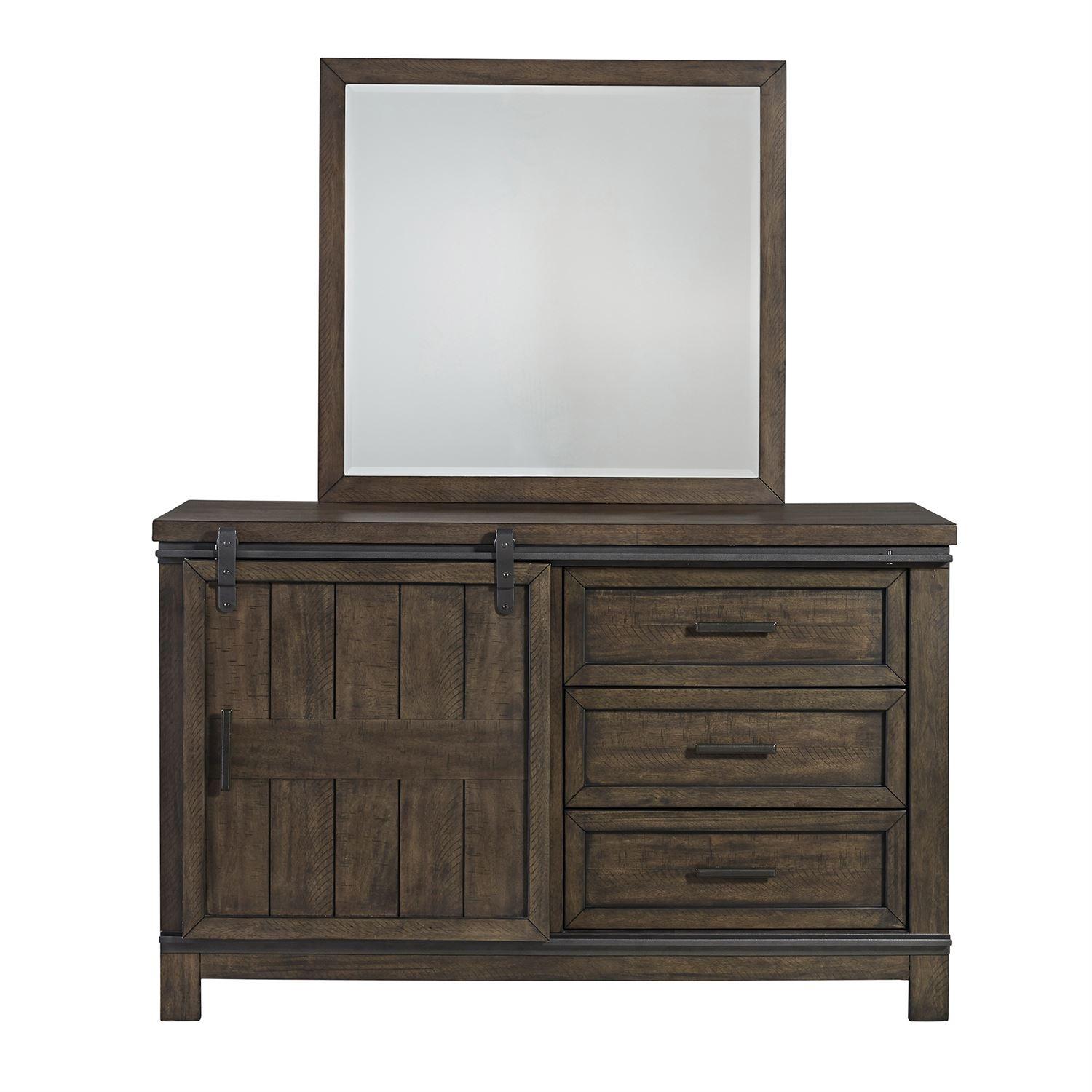  Liberty Furniture Industries Inc. Thornwood Hills 3-Drawer Dresser with Mirror 759-YBR-DM IMAGE 1