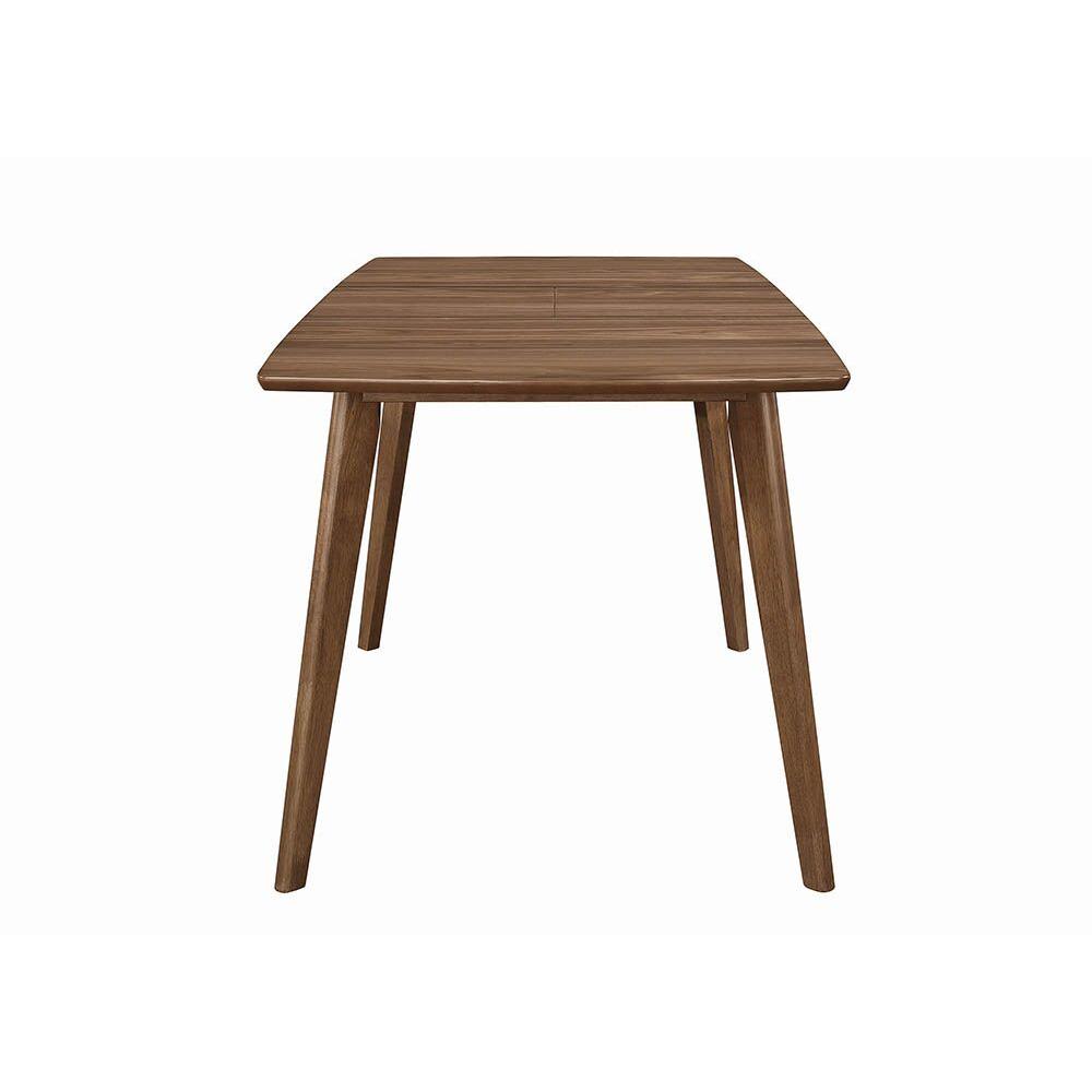  Coaster Furniture Alfredo 108080 63-inch Extension Leaf Dining Table - Natural Walnut IMAGE 4