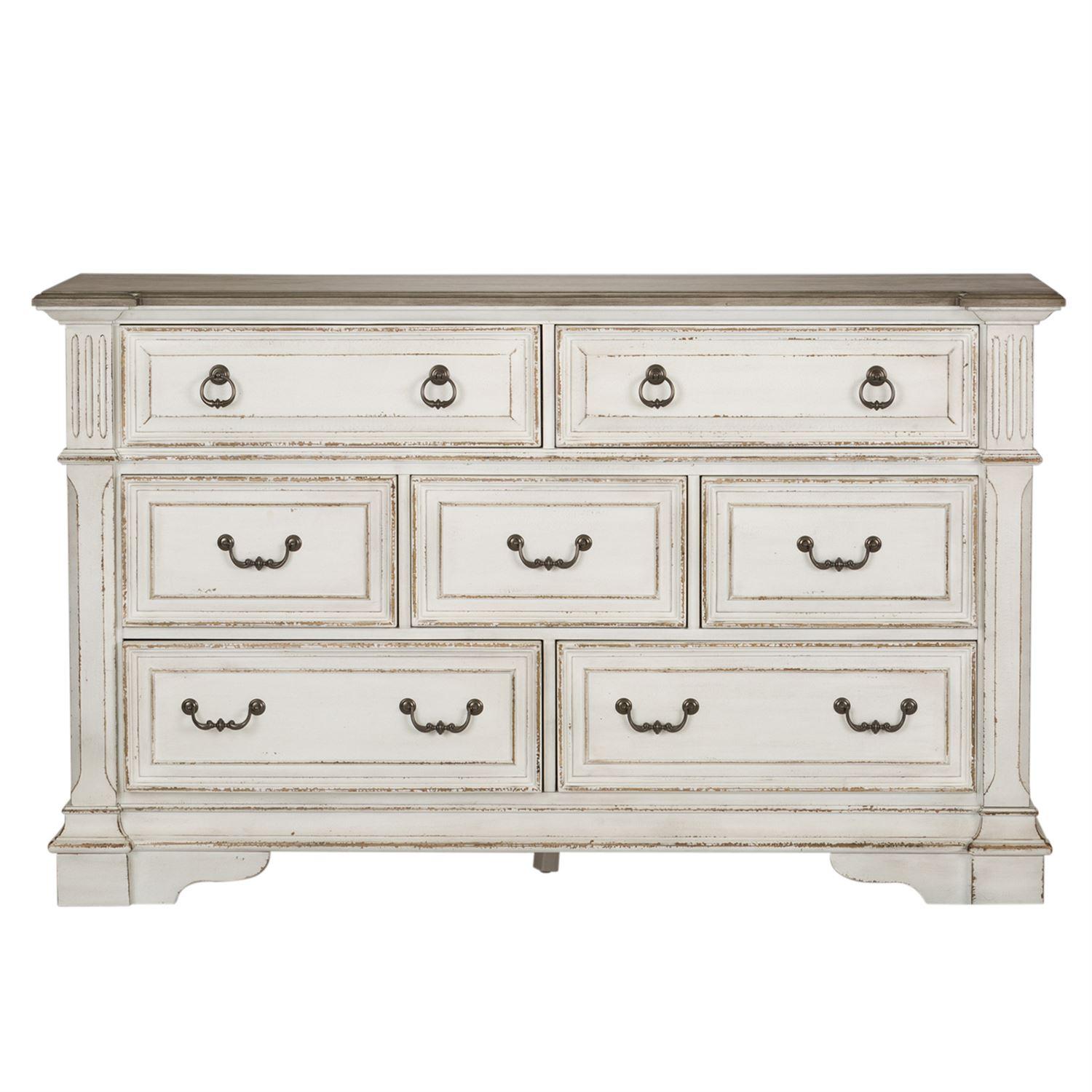  Liberty Furniture Industries Inc. Abbey Park 7-Drawer Dresser with Mirror 520-BR-DM IMAGE 4