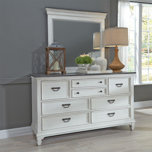 Liberty Furniture Industries Inc. Allyson Park 8-Drawer Dresser with Mirror 417-BR-DM