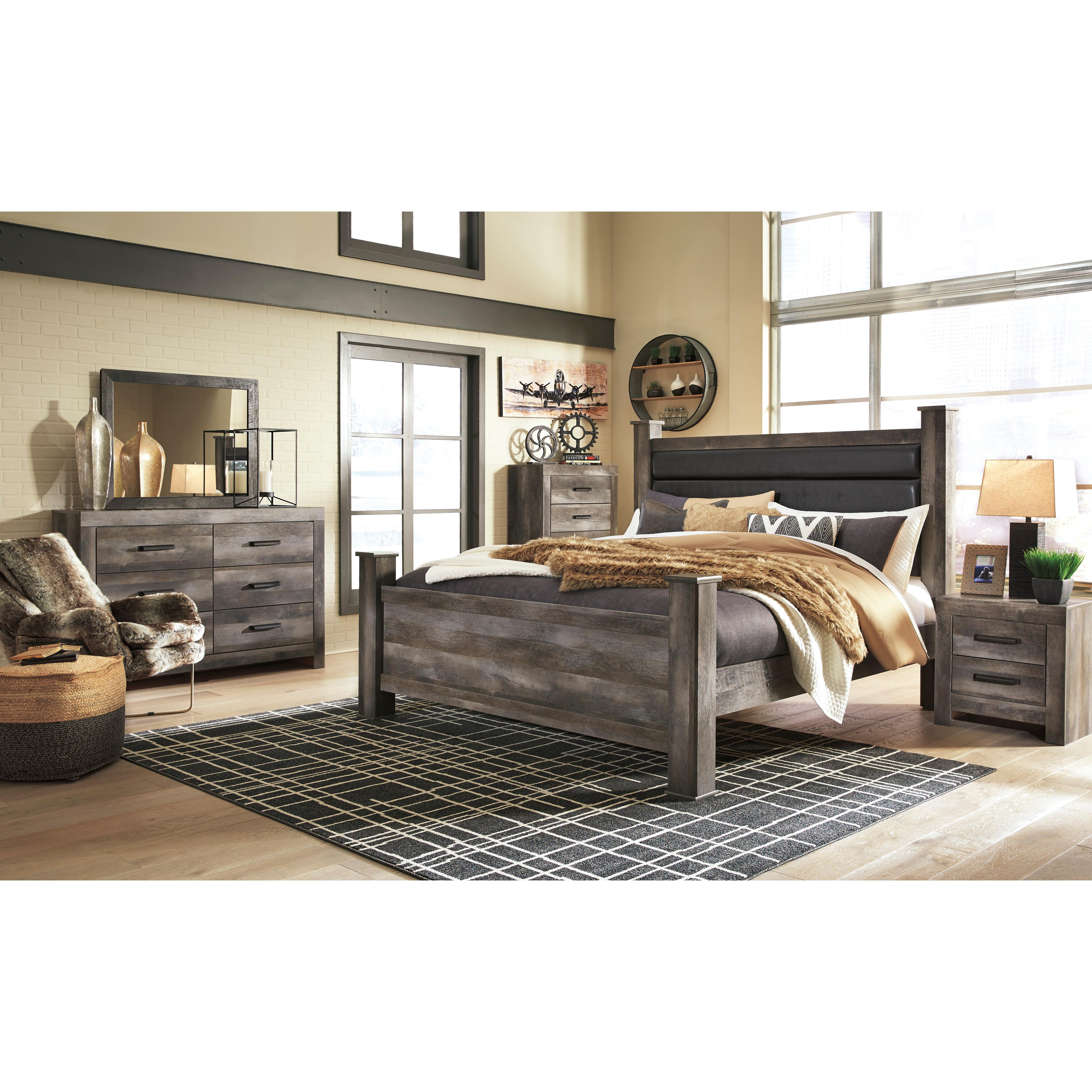  Size_King --  Wynnlow B440B6 King Poster Bed IMAGE 10