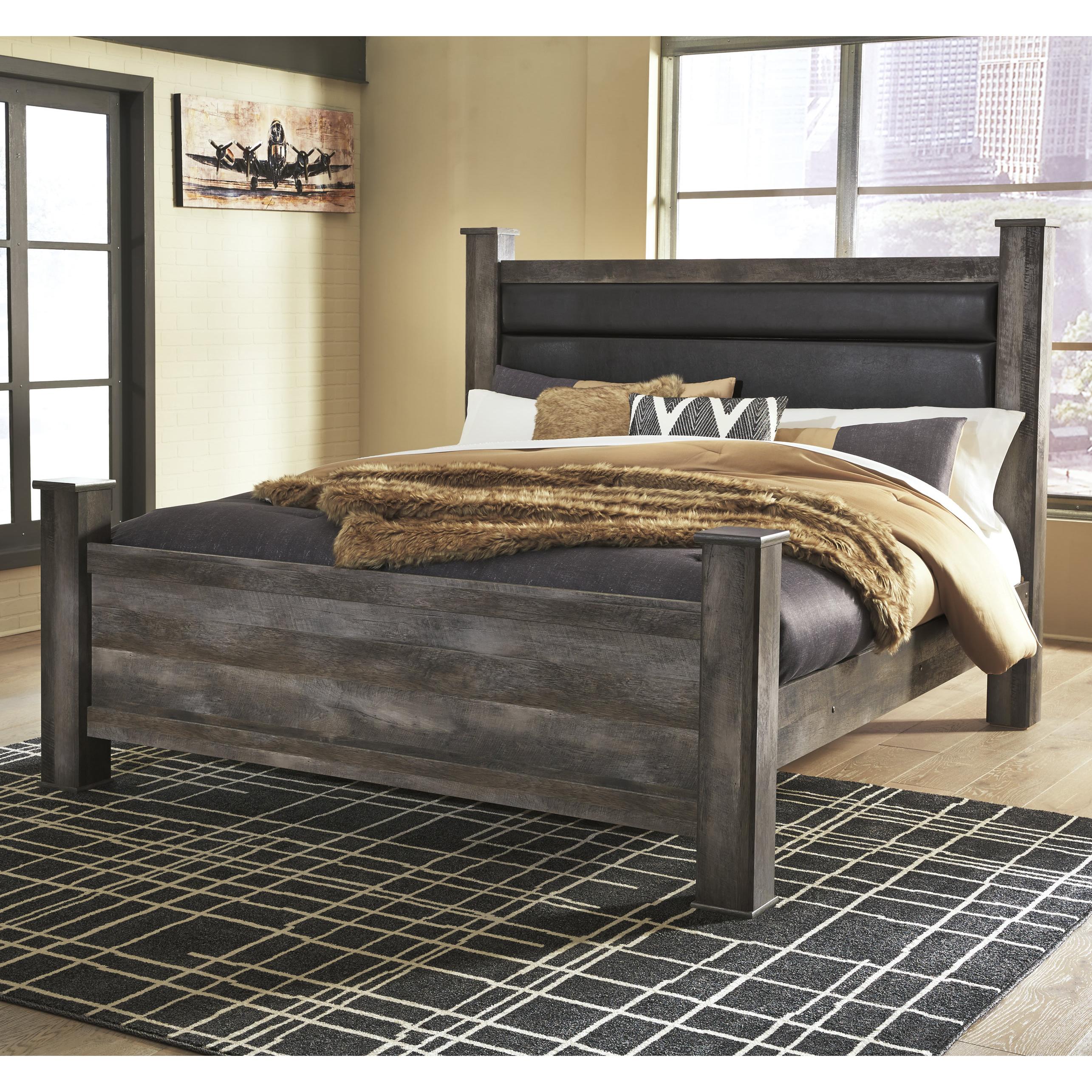  Size_King --  Wynnlow B440B6 King Poster Bed IMAGE 2