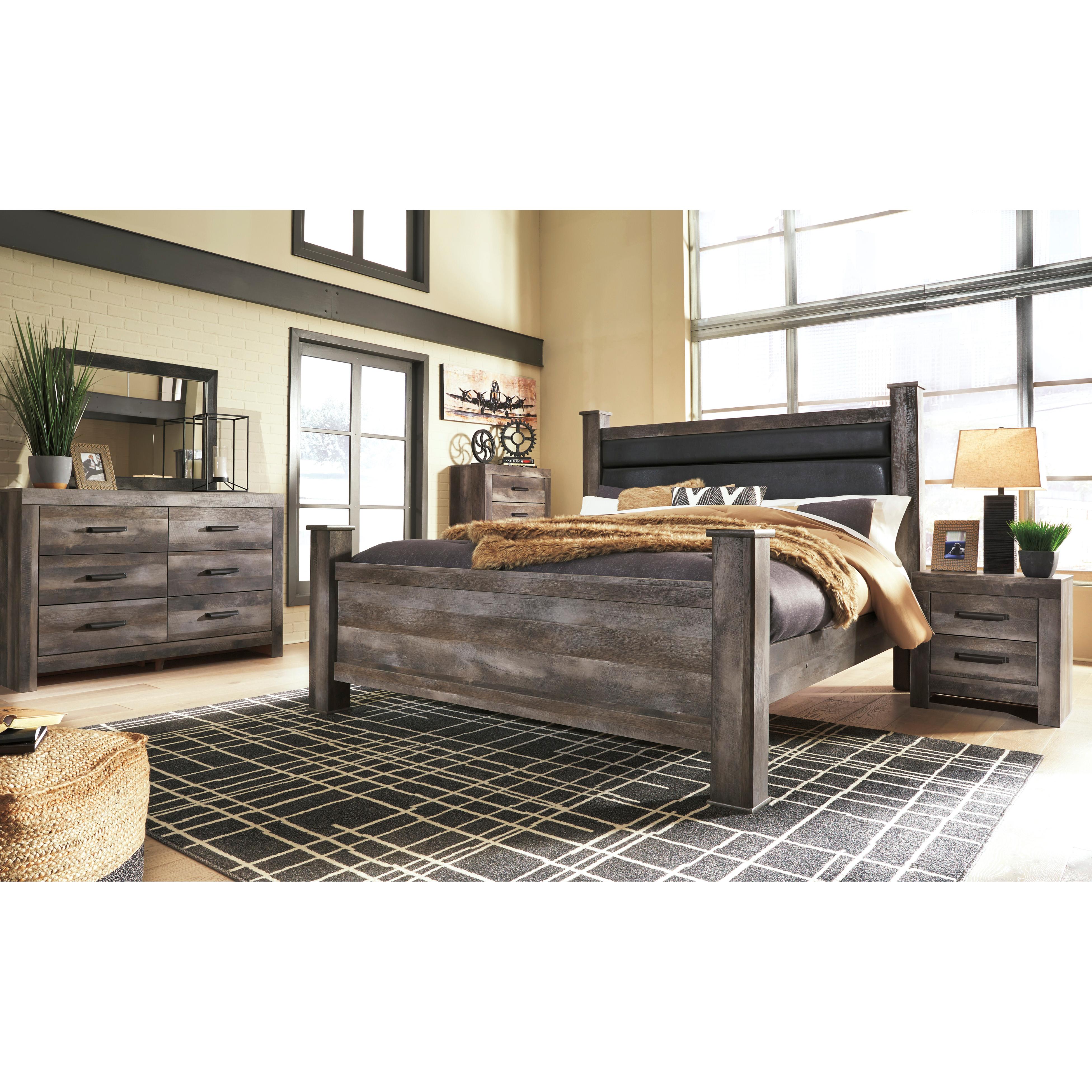  Size_King --  Wynnlow B440B6 King Poster Bed IMAGE 5