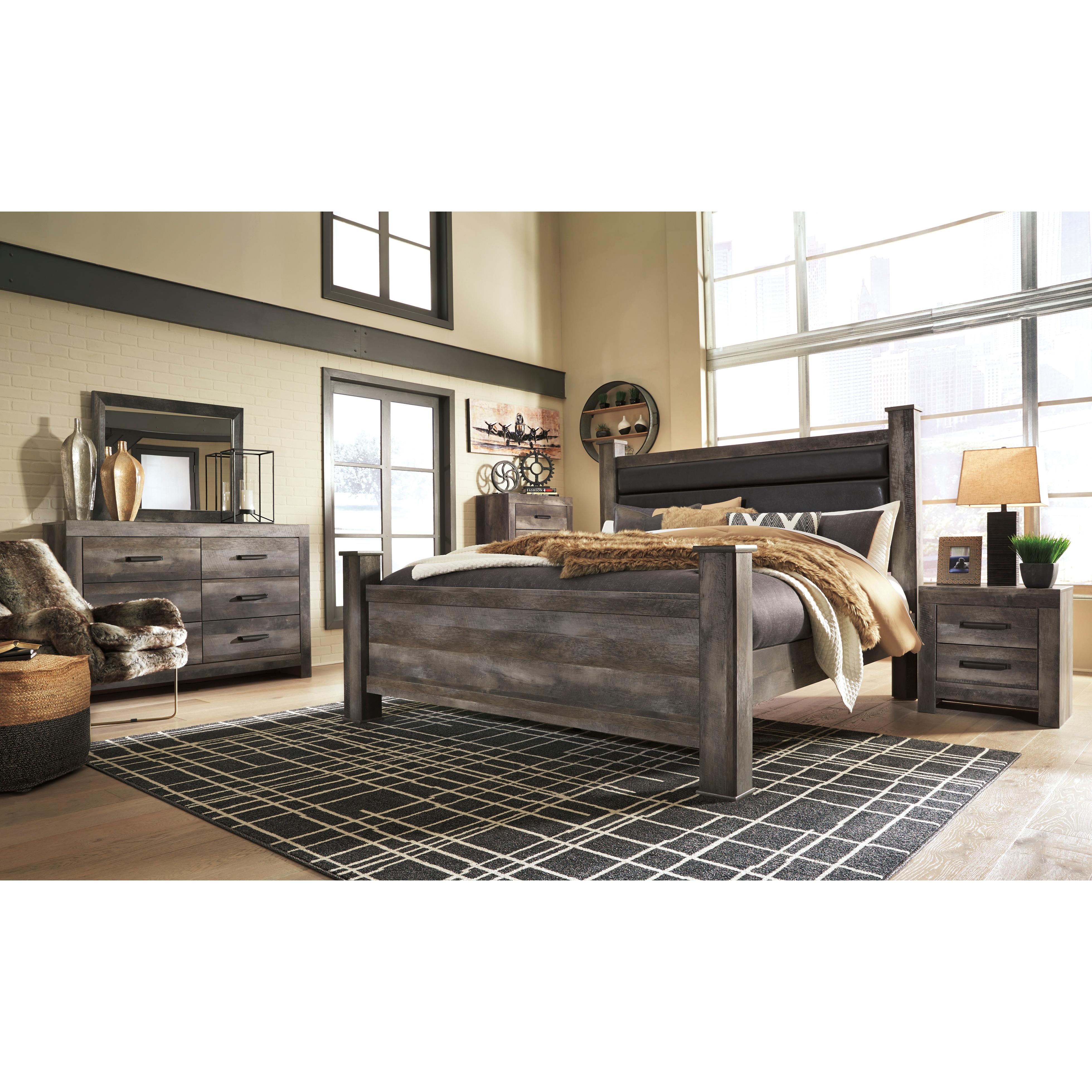  Size_King --  Wynnlow B440B6 King Poster Bed IMAGE 6