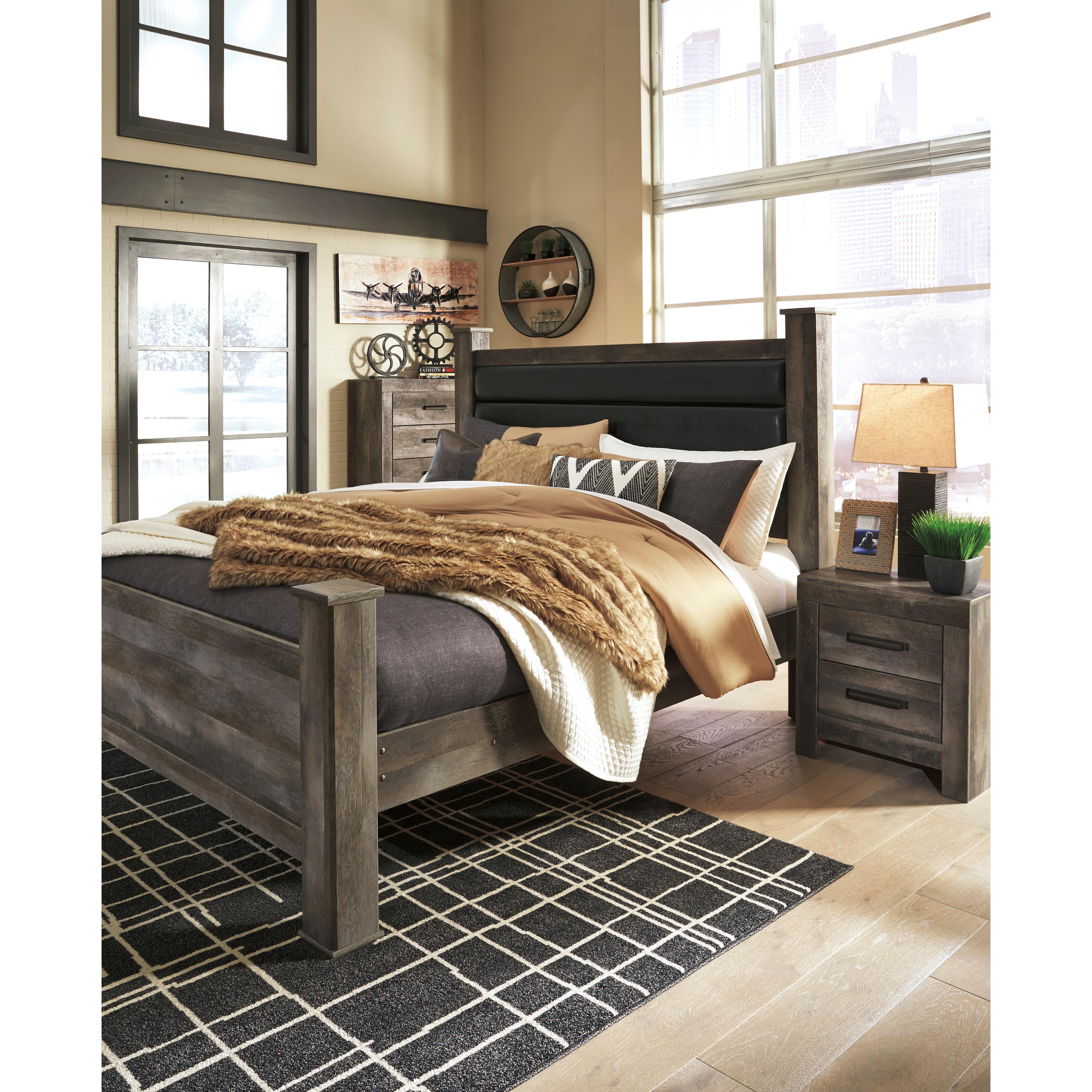  Size_King --  Wynnlow B440B6 King Poster Bed IMAGE 7