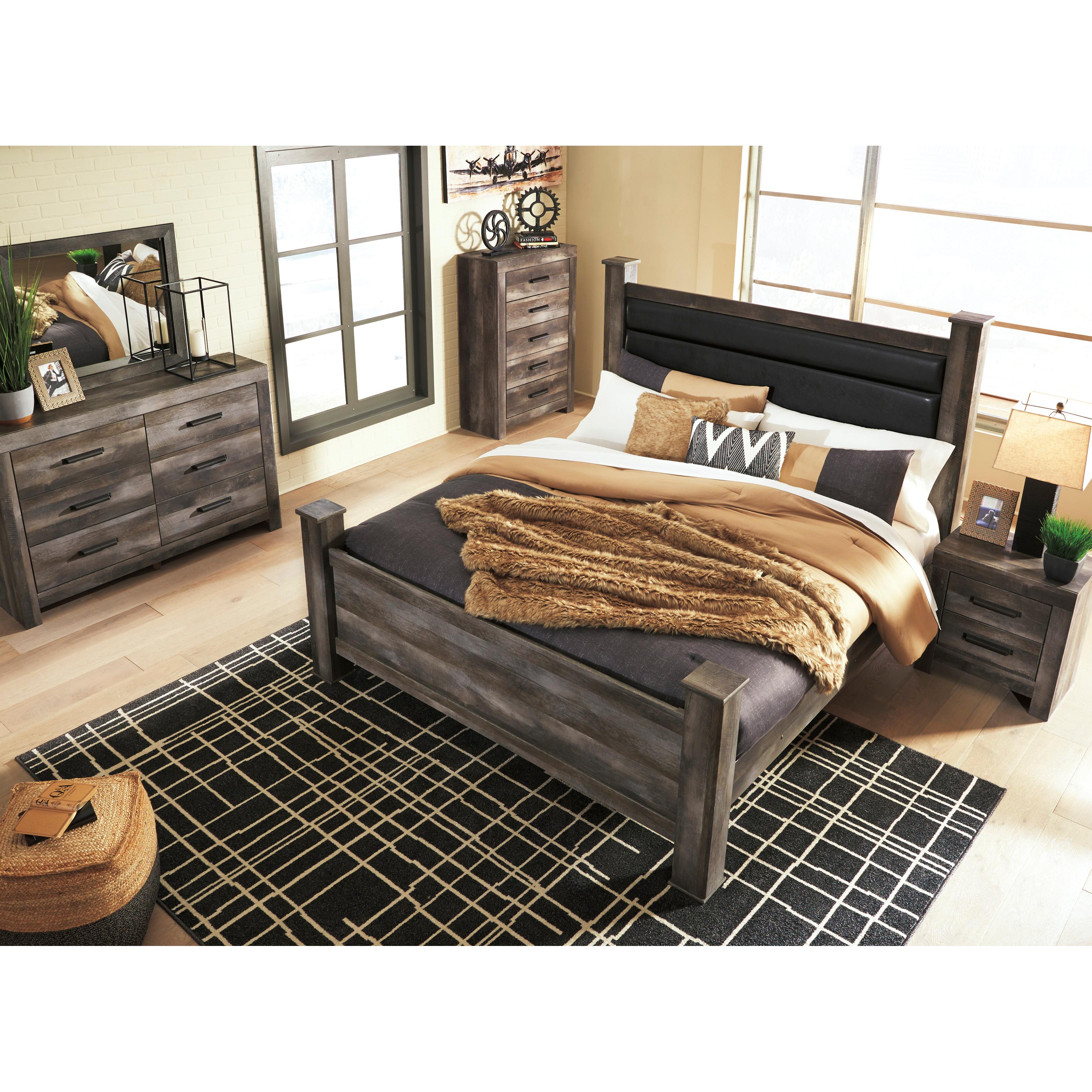  Size_King --  Wynnlow B440B6 King Poster Bed IMAGE 8