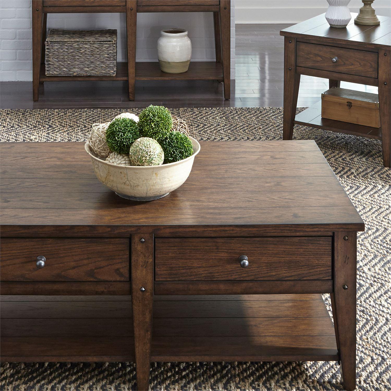  Liberty Furniture Industries Inc. Lake House Occasional Table Set 210-OT-3PCS IMAGE 2