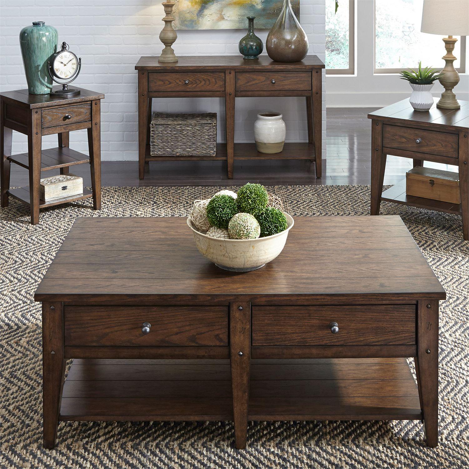  Liberty Furniture Industries Inc. Lake House Occasional Table Set 210-OT-3PCS IMAGE 4