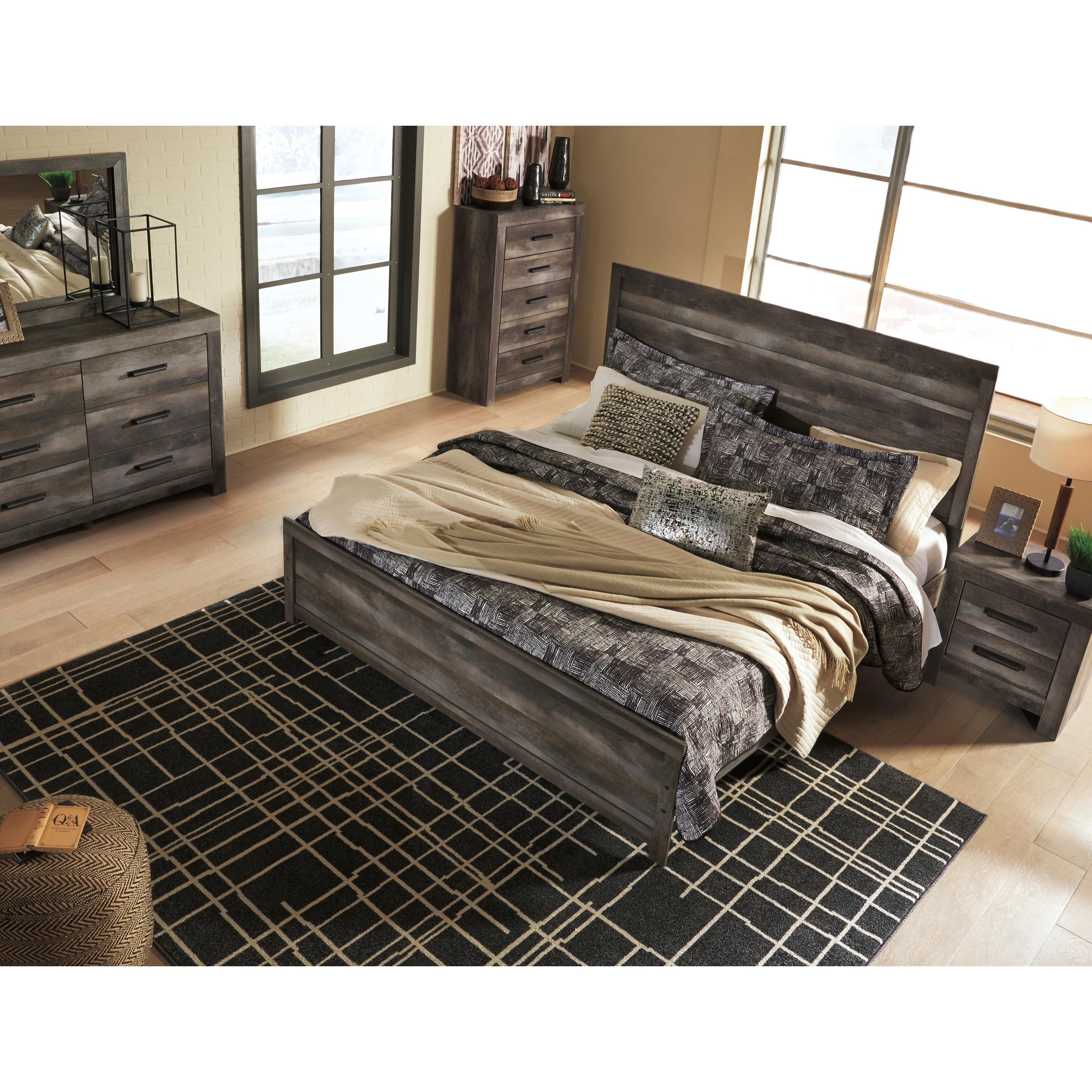 Size_King --  Wynnlow B440B8 King Panel Bed IMAGE 4