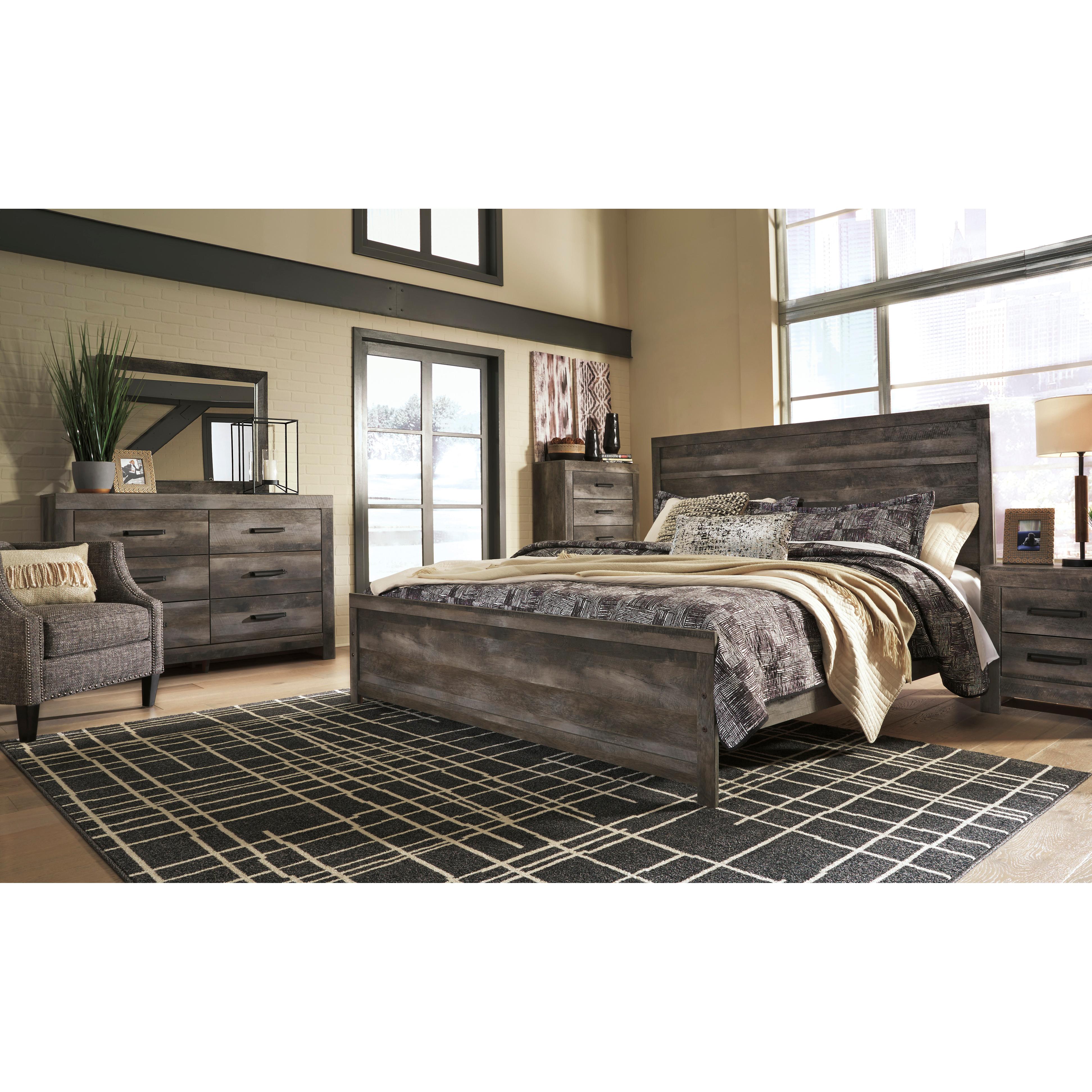  Size_King --  Wynnlow B440B8 King Panel Bed IMAGE 5
