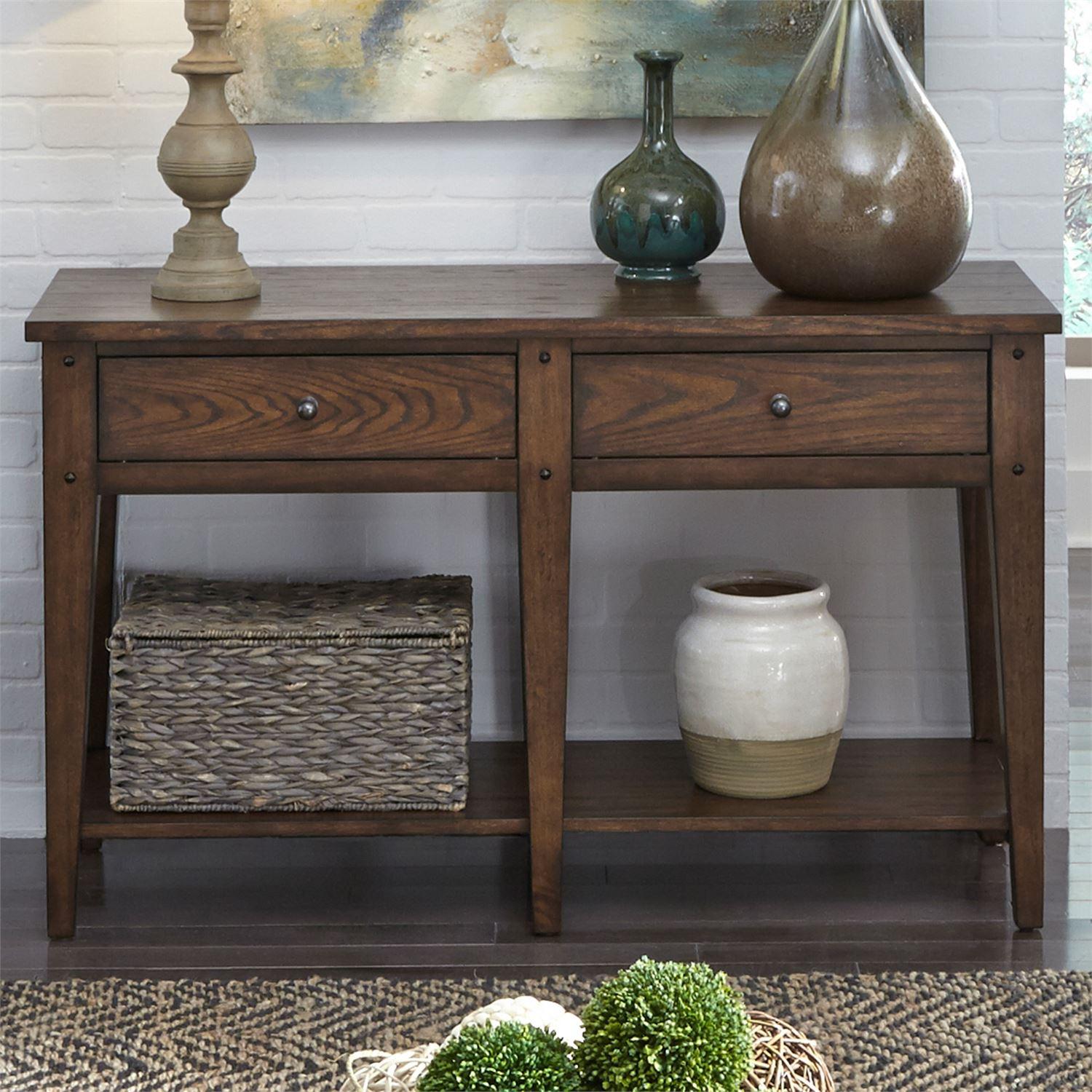  Liberty Furniture Industries Inc. Lake House Sofa Table 210-OT1030 IMAGE 4