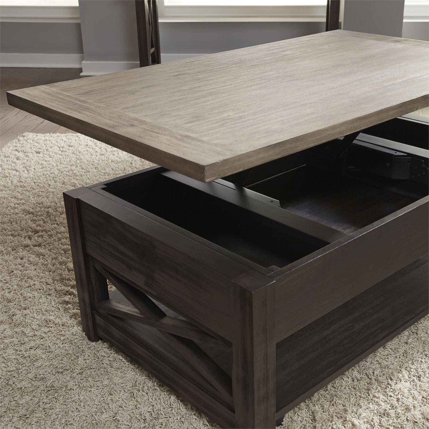  Liberty Furniture Industries Inc. Heatherbrook Lift Top Cocktail Table 422-OT1011 IMAGE 3