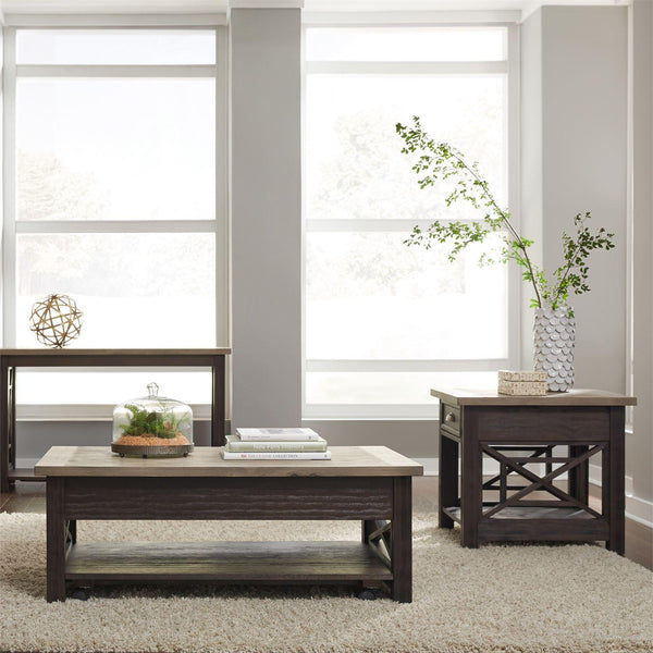 Liberty Furniture Industries Inc. Heatherbrook Lift Top Occasional Table Set 422-OT-O3PCS