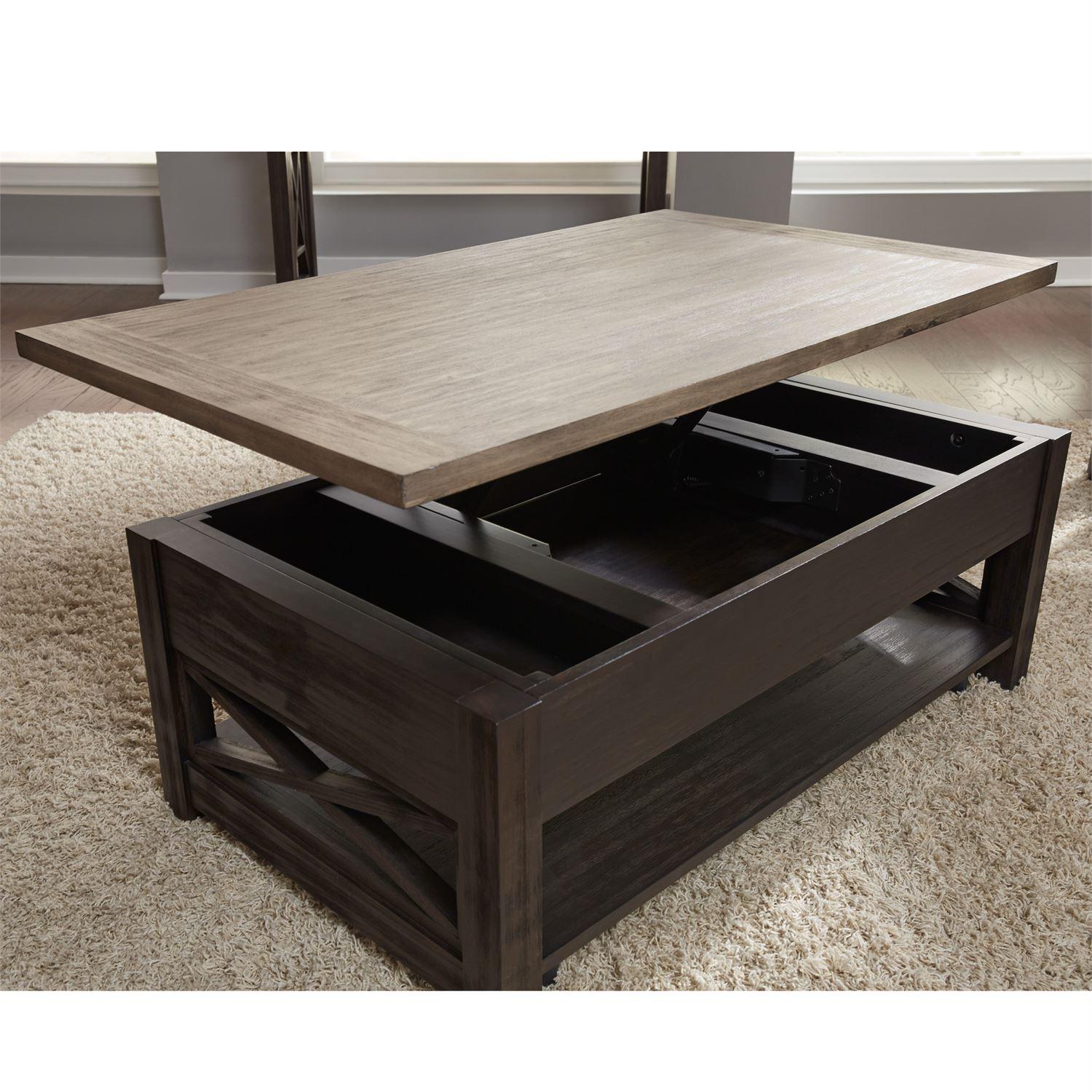  Liberty Furniture Industries Inc. Heatherbrook Lift Top Occasional Table Set 422-OT-O3PCS IMAGE 2