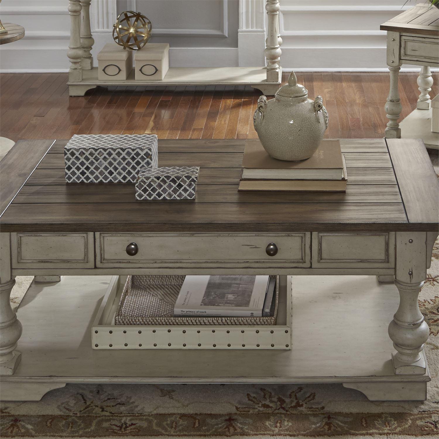  Liberty Furniture Industries Inc. Morgan Creek Occasional Table Set 498-OT-3PCS IMAGE 2