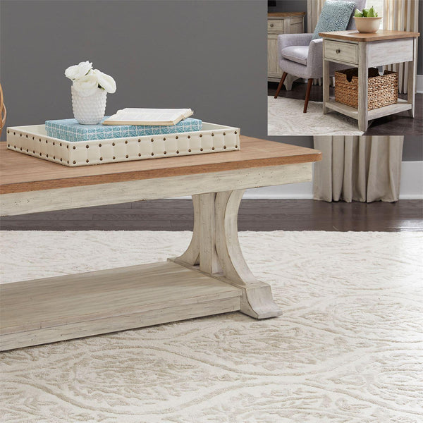 Liberty Furniture Industries Inc. Farmhouse Reimagined Occasional Table Set 652-OT-3PCS