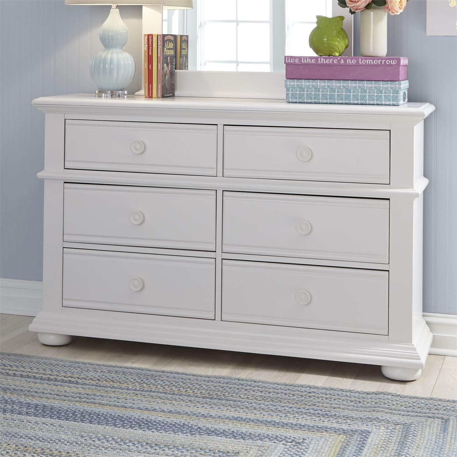  Liberty Furniture Industries Inc. Summer House 6-Drawer Kids Dresser 607-BR30 IMAGE 7