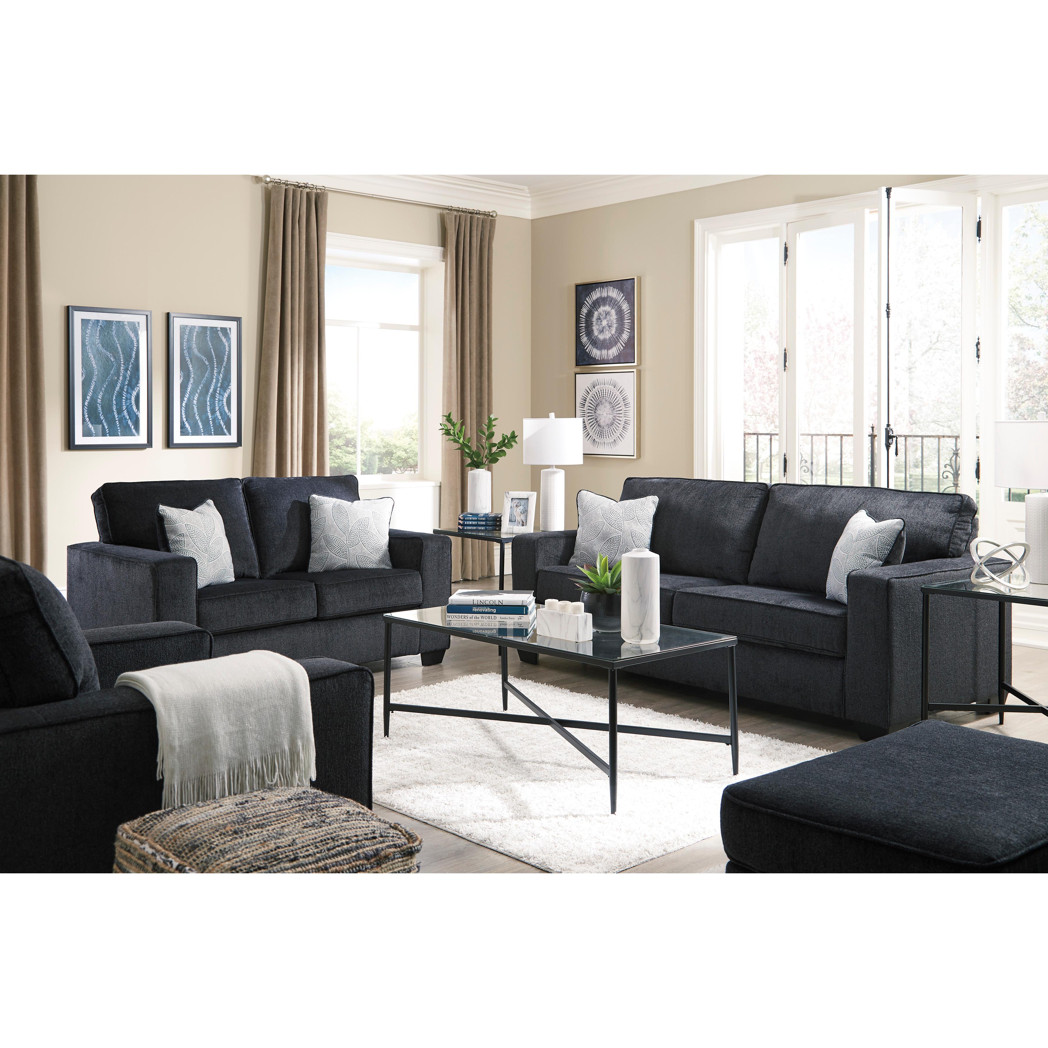  Manufacturer Color_Slate --  Signature Design by Ashley Altari Stationary Fabric Chair IMAGE 5
