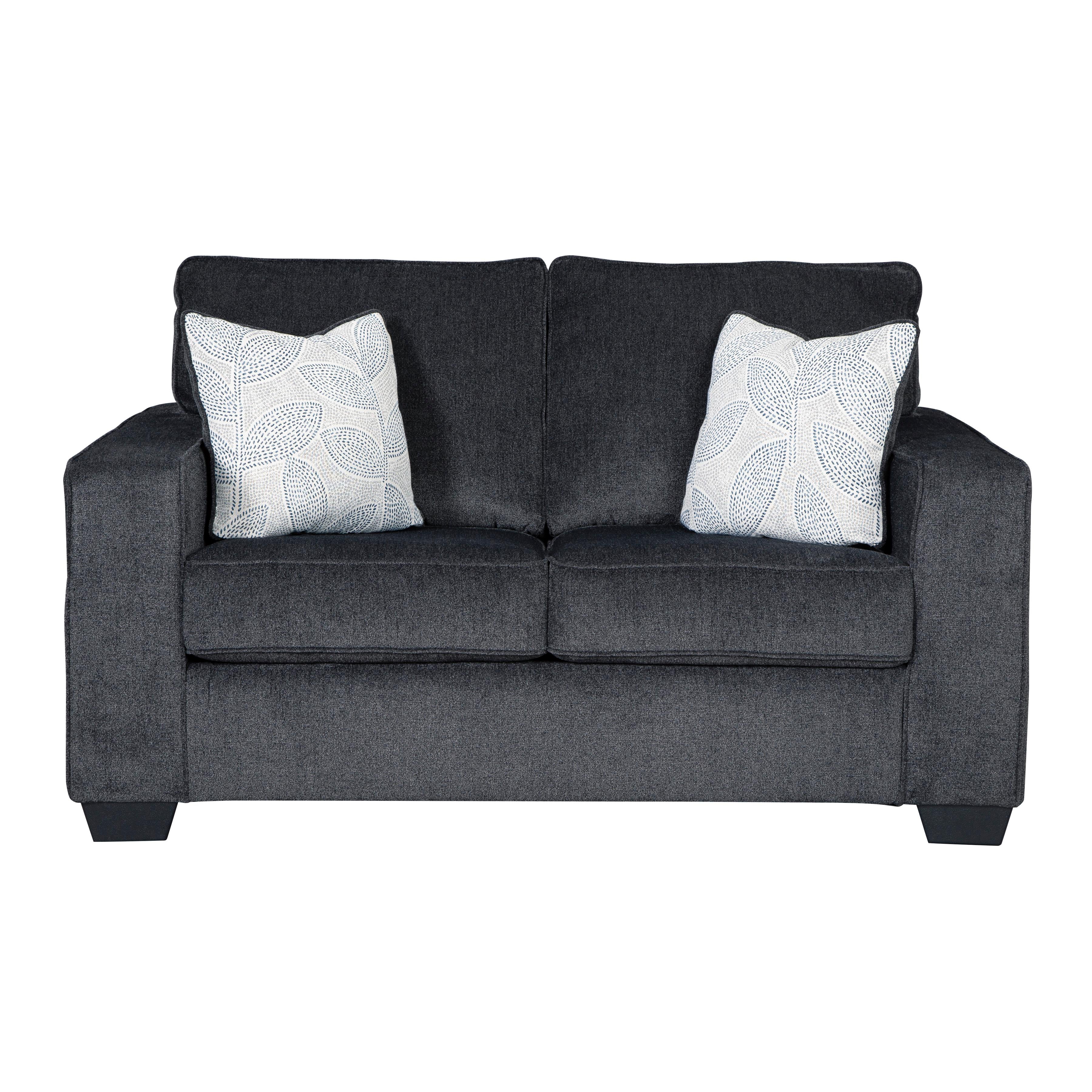  Manufacturer Color_Slate --  Signature Design by Ashley Altari Stationary Fabric Loveseat IMAGE 1