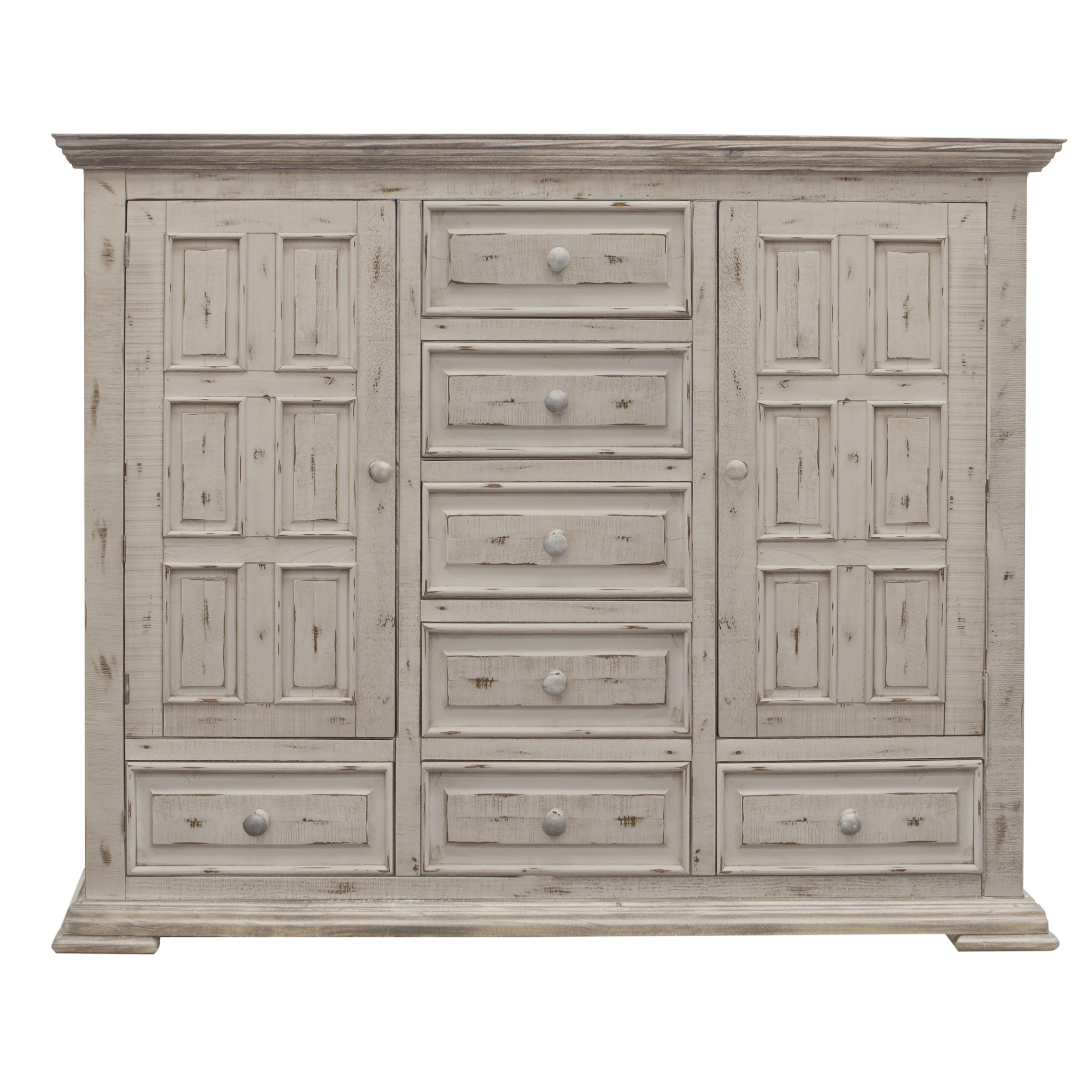  International Furniture Direct Terra White 7-Drawer Chest IFD1022MULE IMAGE 1