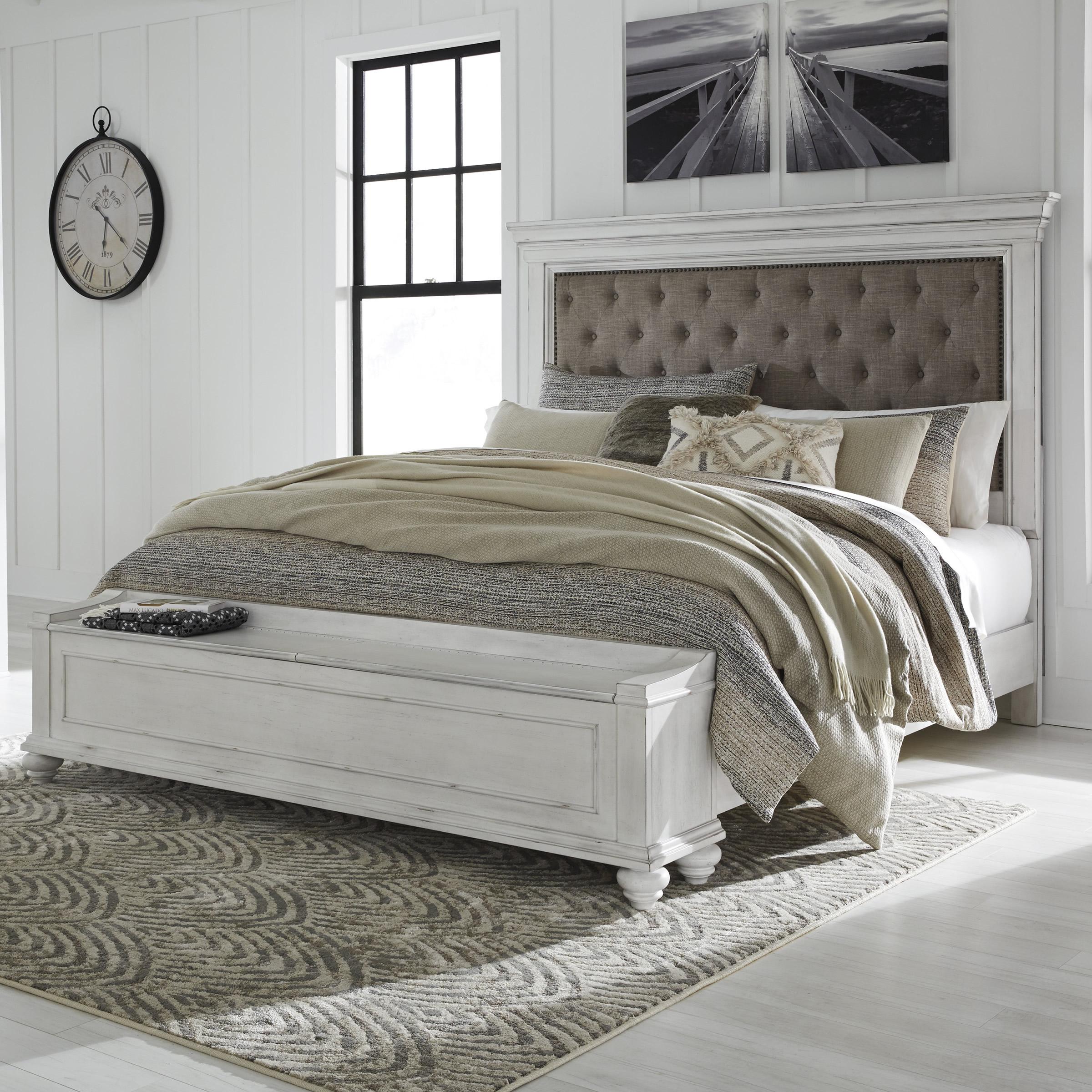  Size_King --  Kanwyn B777 King Upholstered Panel Storage Bed IMAGE 4
