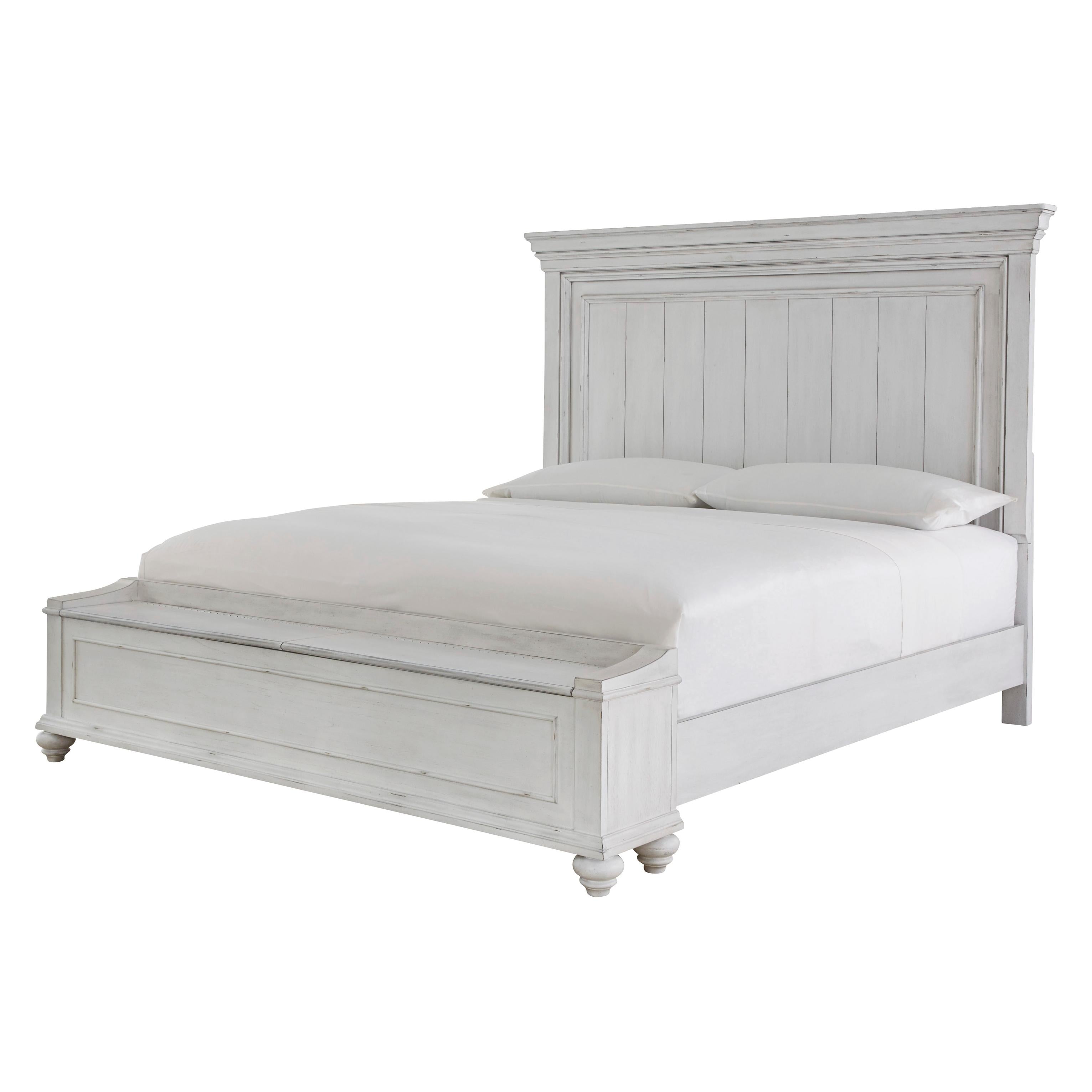  Size_King --  Kanwyn B777B9 King Panel Bed with Storage Bench IMAGE 1