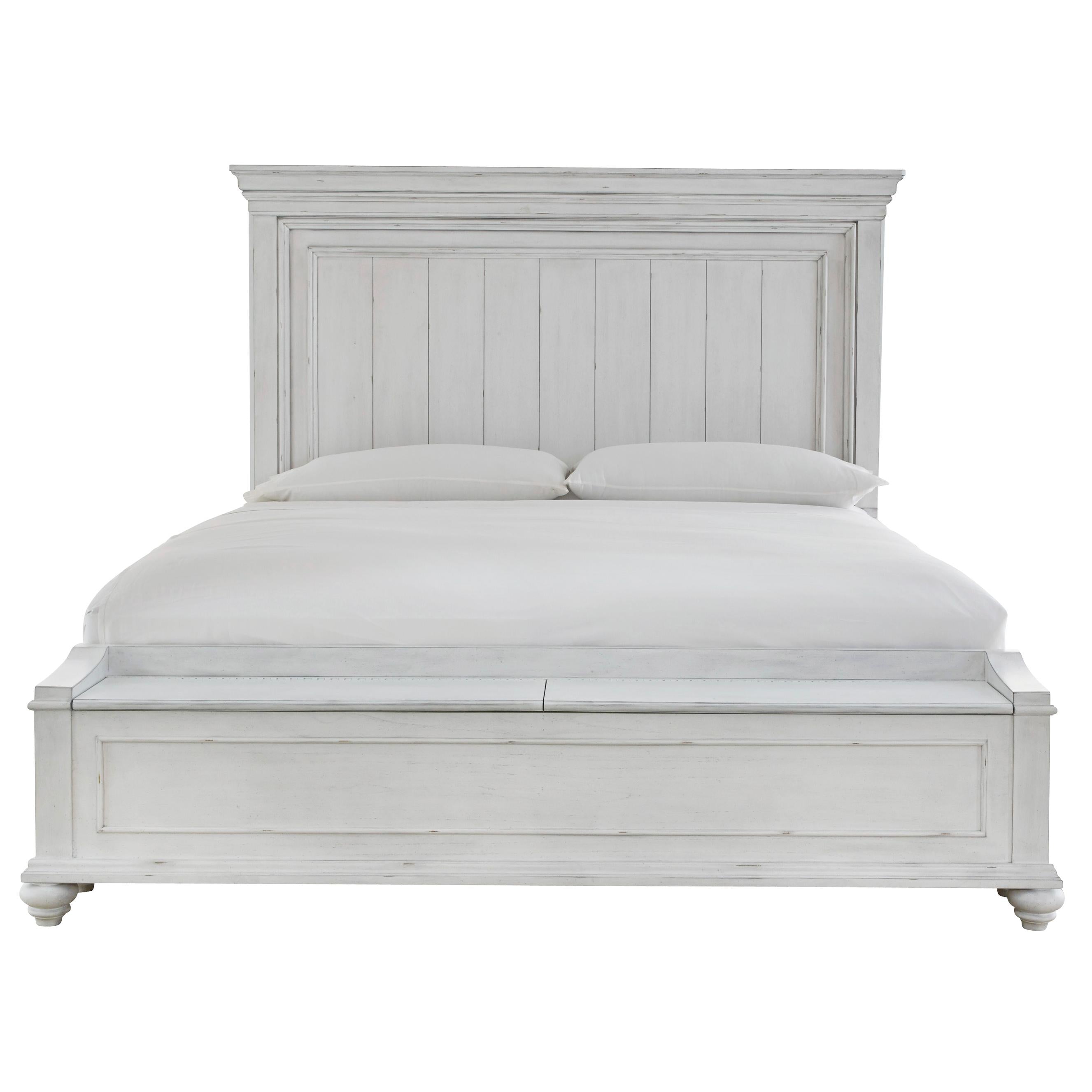  Size_California King --  Kanwyn B777B12 California King Panel Bed with Storage Bench IMAGE 2