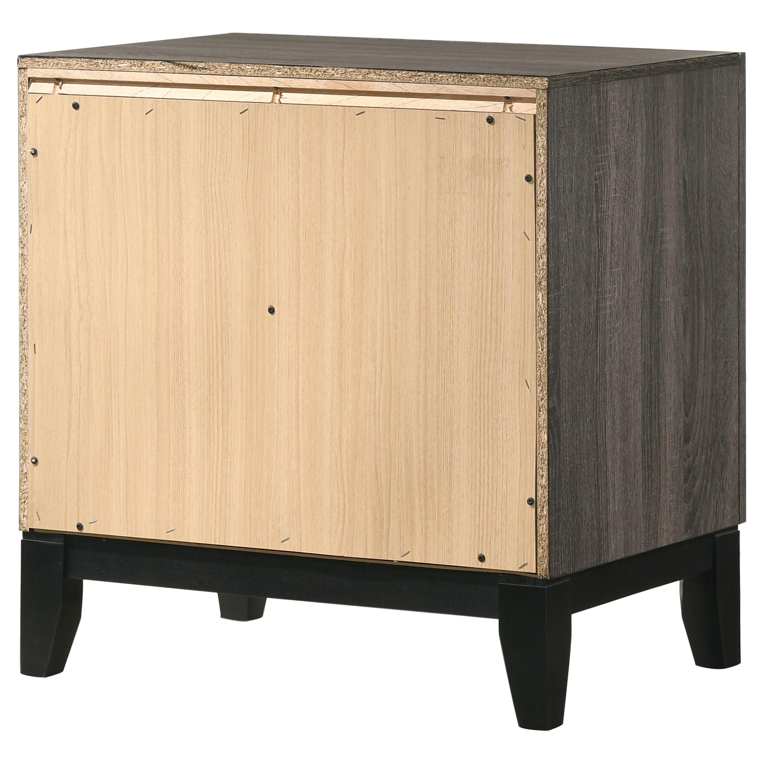  Coaster Furniture Watson 212422 2-Drawer Nightstand - Grey Oak IMAGE 6