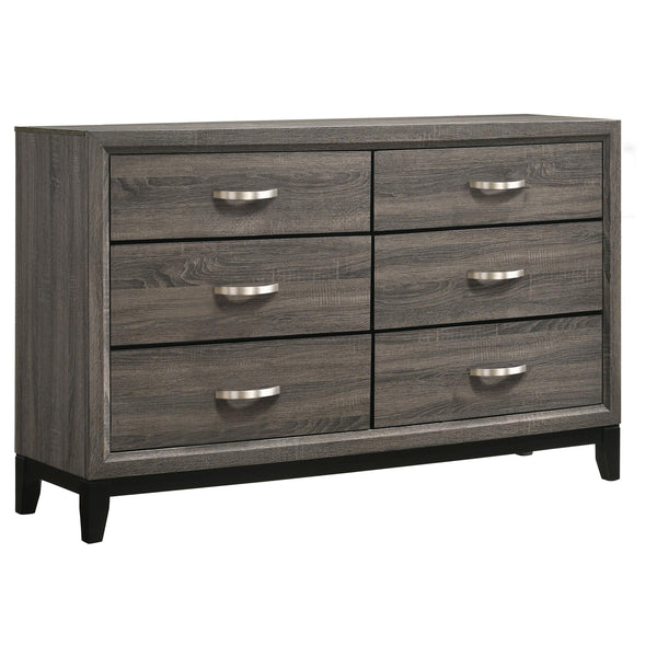 Coaster Furniture Watson 212423 6-Drawer Dresser - Grey Oak