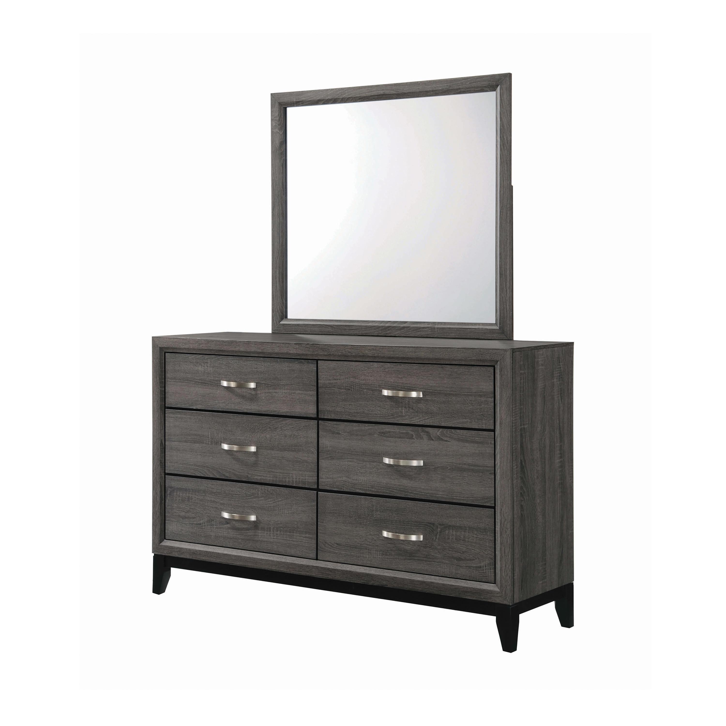  Coaster Furniture Watson 212424 Dresser Mirror - Grey Oak IMAGE 2