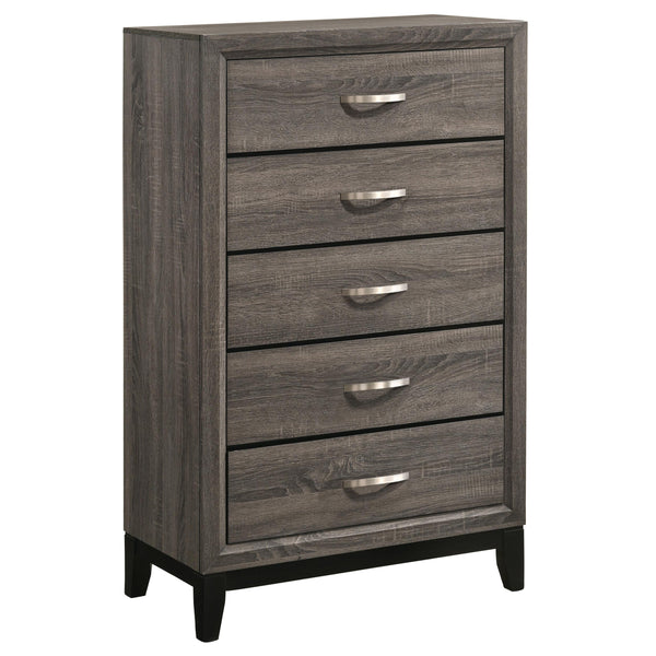 Coaster Furniture Watson 212425 5-Drawer Bedroom Chest - Grey Oak