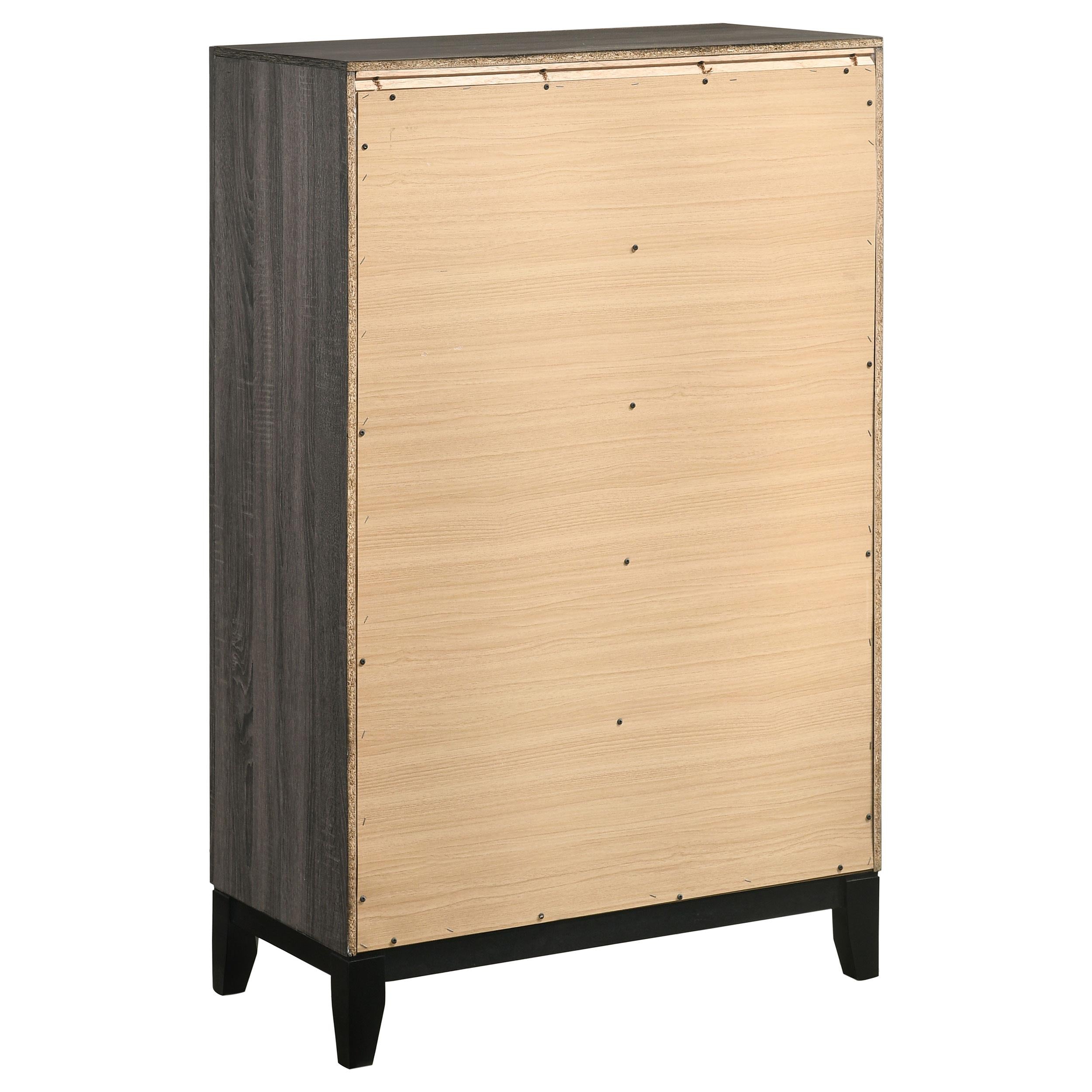  Coaster Furniture Watson 212425 5-Drawer Bedroom Chest - Grey Oak IMAGE 5