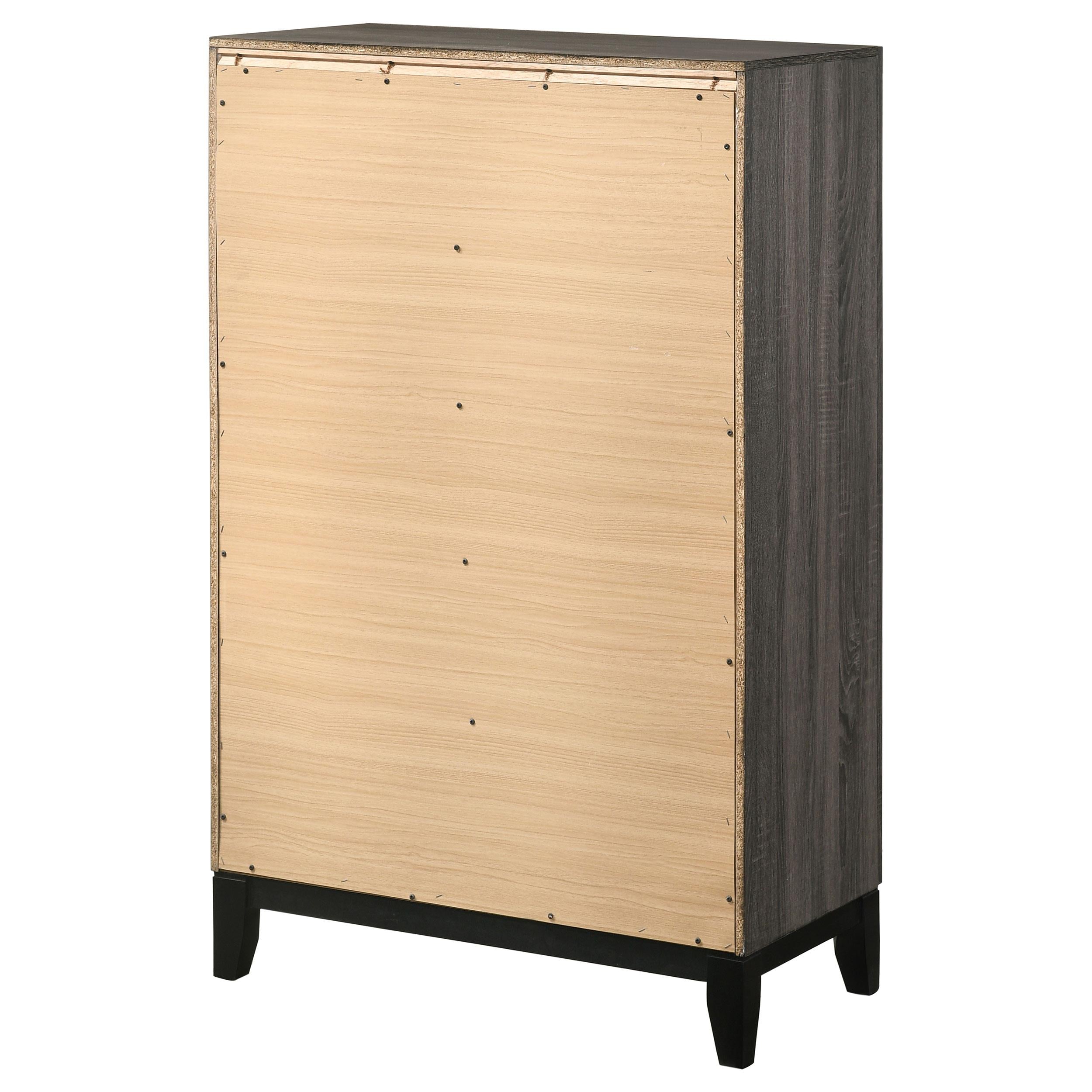  Coaster Furniture Watson 212425 5-Drawer Bedroom Chest - Grey Oak IMAGE 7