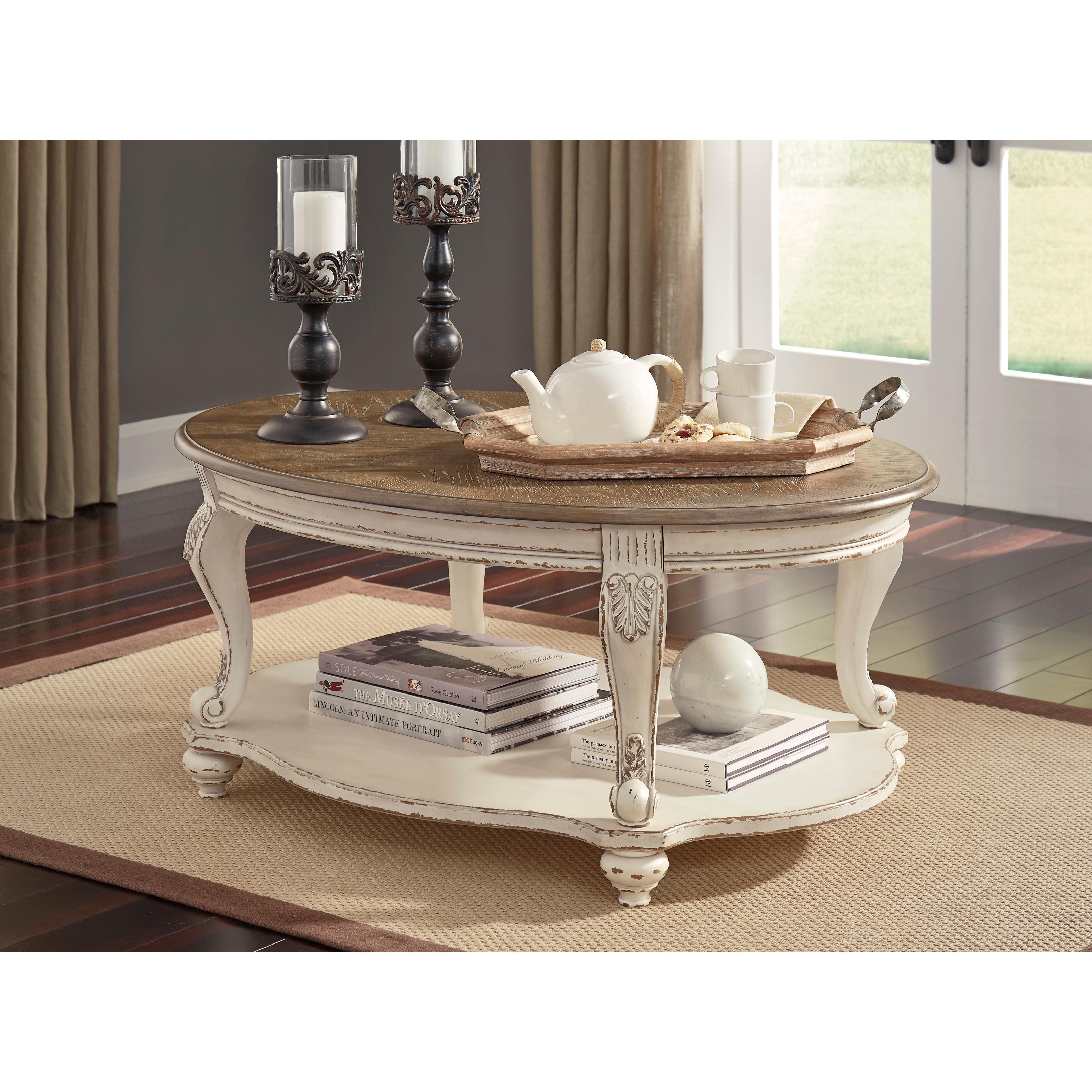  Signature Design by Ashley Realyn Cocktail Table T743-0 IMAGE 7