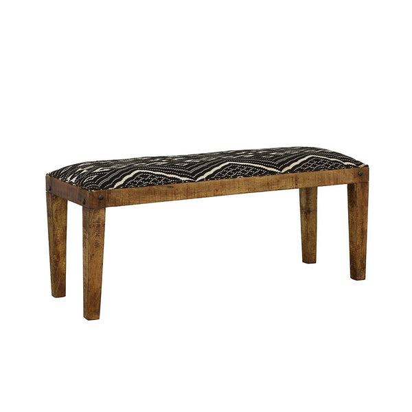Coaster Furniture Lamont 910177 Fabric Upholstered Accent Bench - Black and Natural