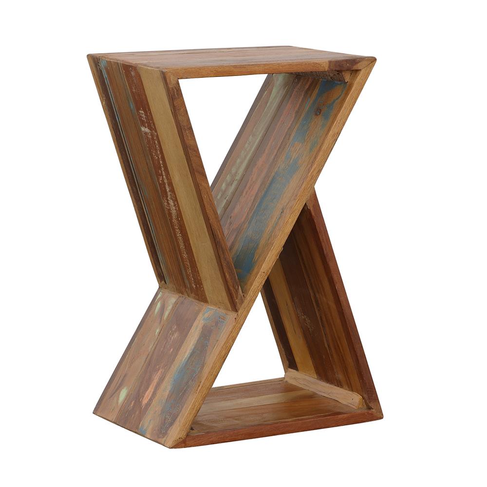  Coaster Furniture Lily 910180 Solid Reclaimed Wood Accent Side Table - Natural IMAGE 1