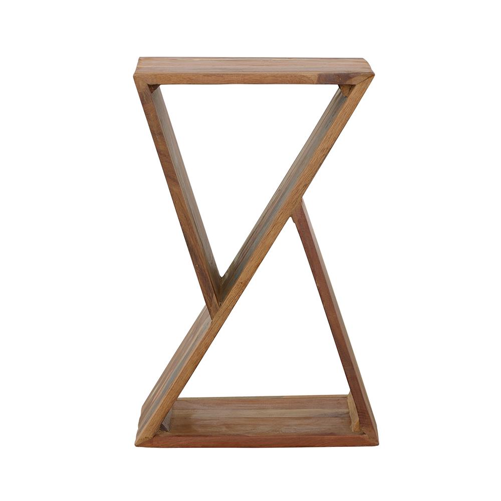  Coaster Furniture Lily 910180 Solid Reclaimed Wood Accent Side Table - Natural IMAGE 2