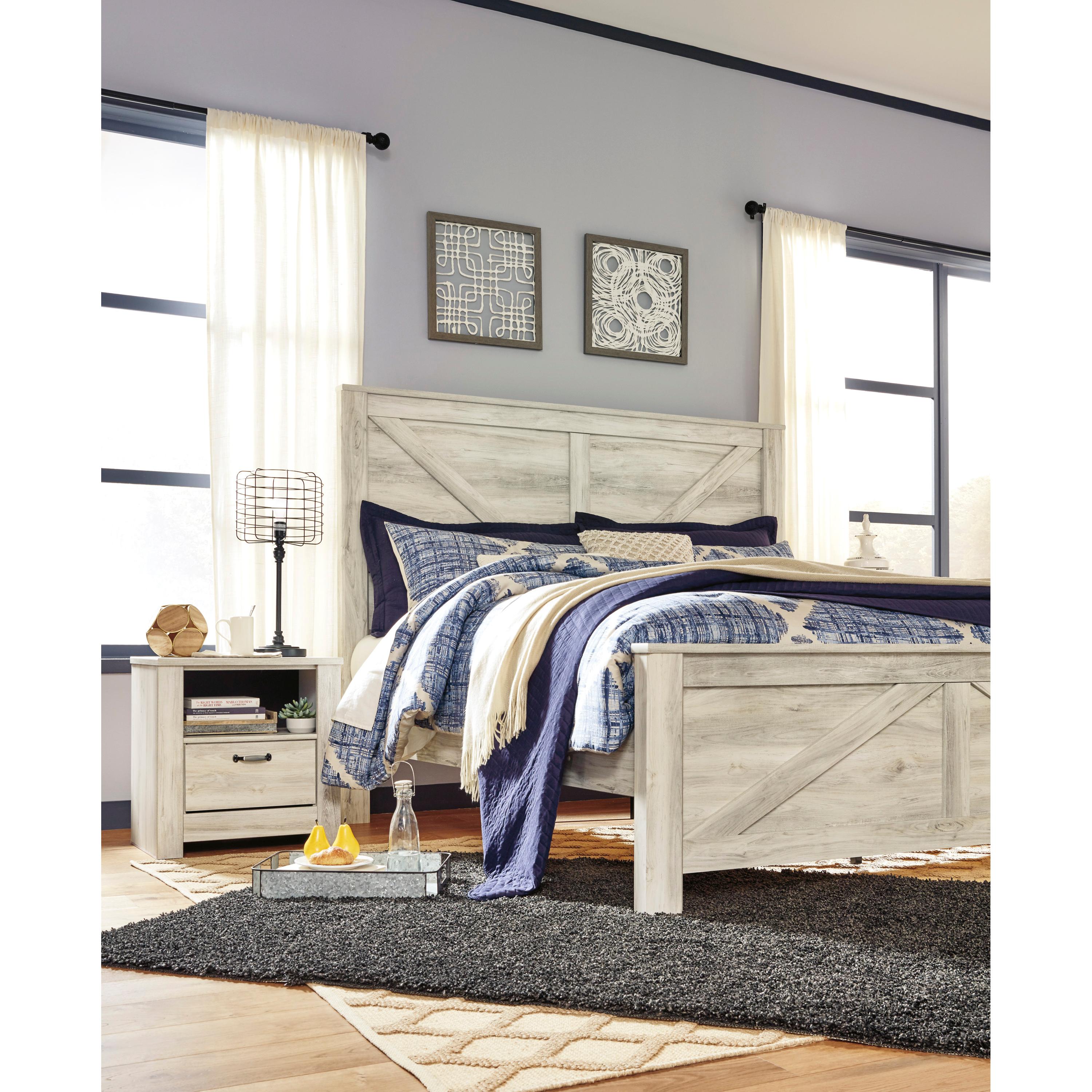  Size_King --  Bellaby B331B10 King Crossbuck Panel Bed IMAGE 4