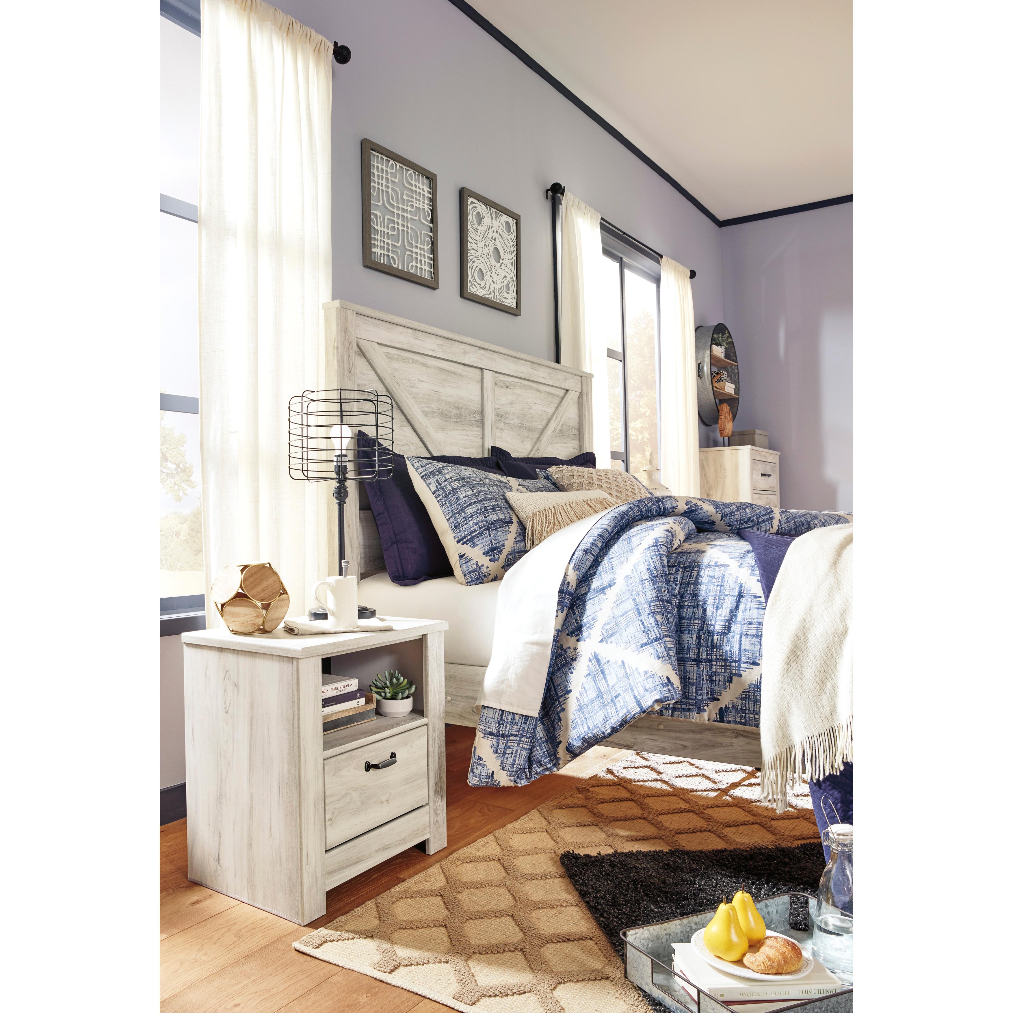  Size_King --  Bellaby B331B10 King Crossbuck Panel Bed IMAGE 5