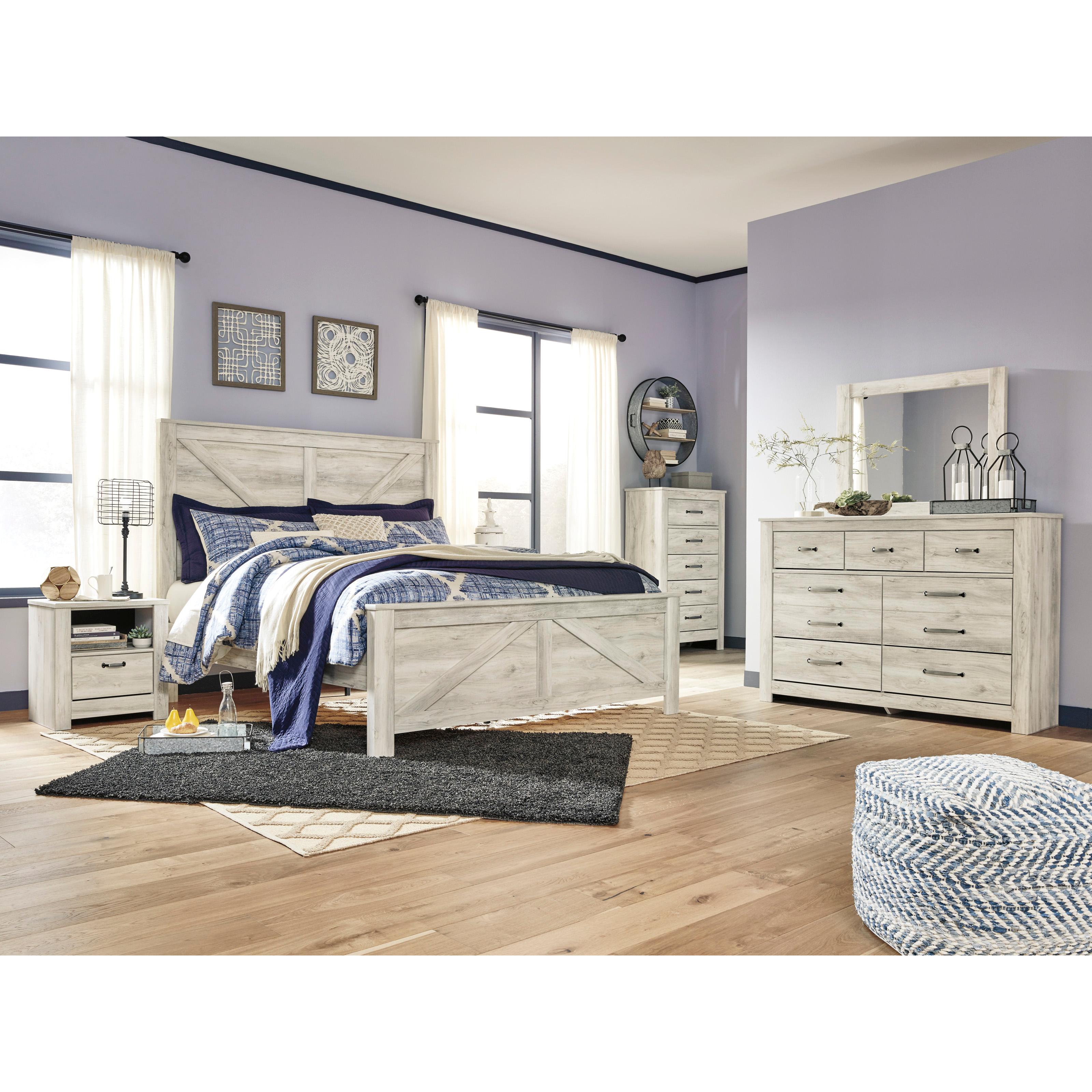  Size_King --  Bellaby B331B10 King Crossbuck Panel Bed IMAGE 6