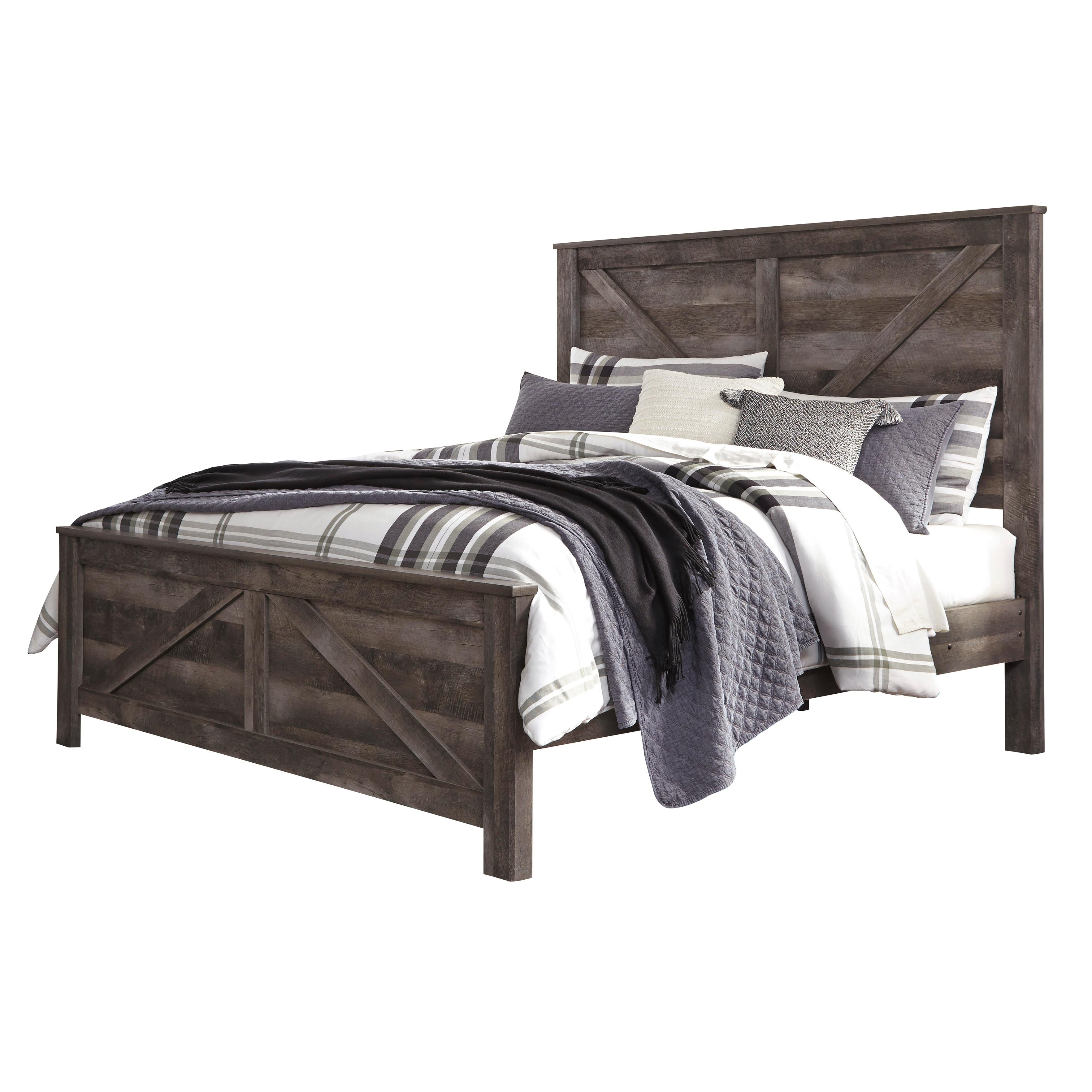  Size_King --  Wynnlow B440B11 King Crossbuck Panel Bed IMAGE 1