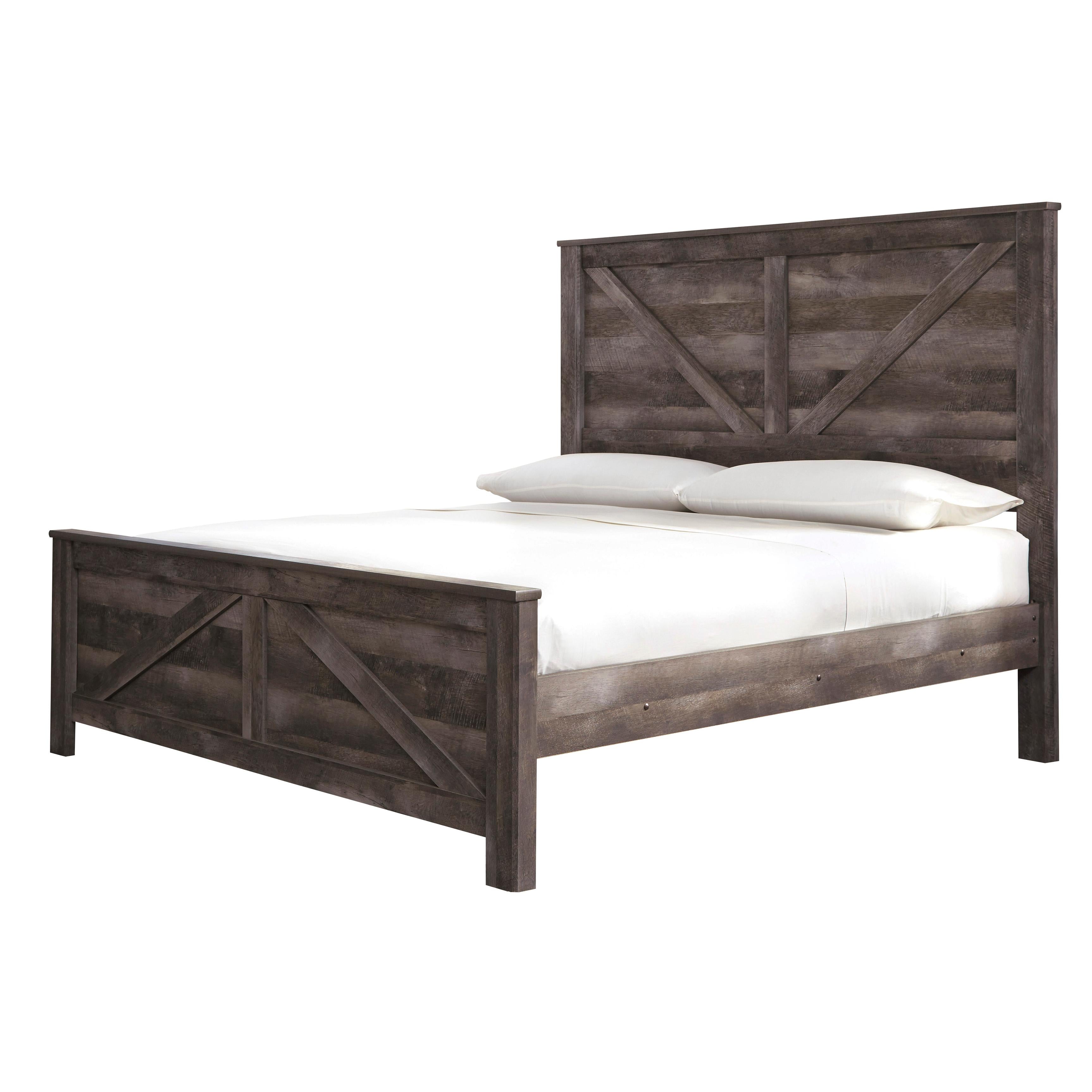  Size_King --  Wynnlow B440B11 King Crossbuck Panel Bed IMAGE 2