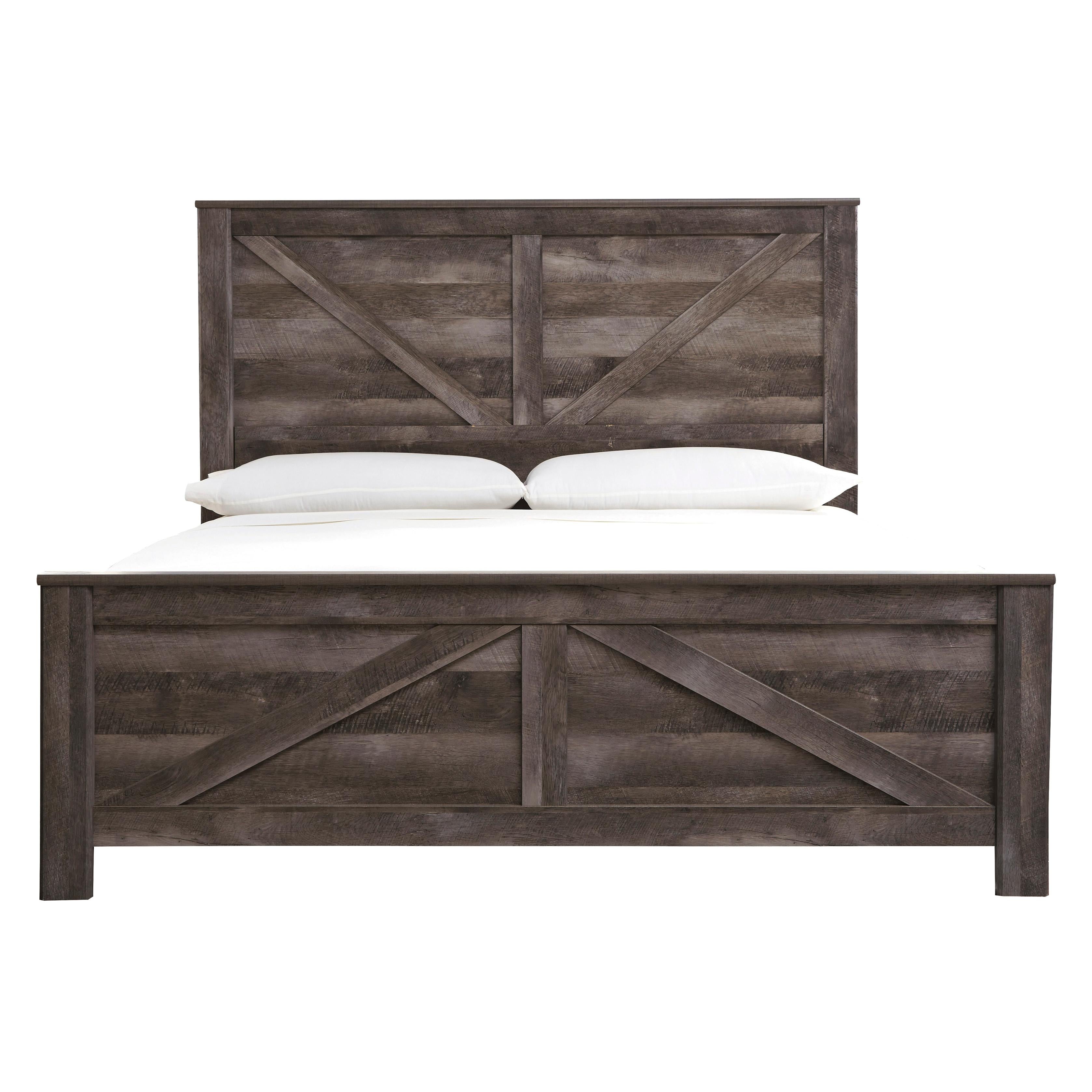  Size_King --  Wynnlow B440B11 King Crossbuck Panel Bed IMAGE 3