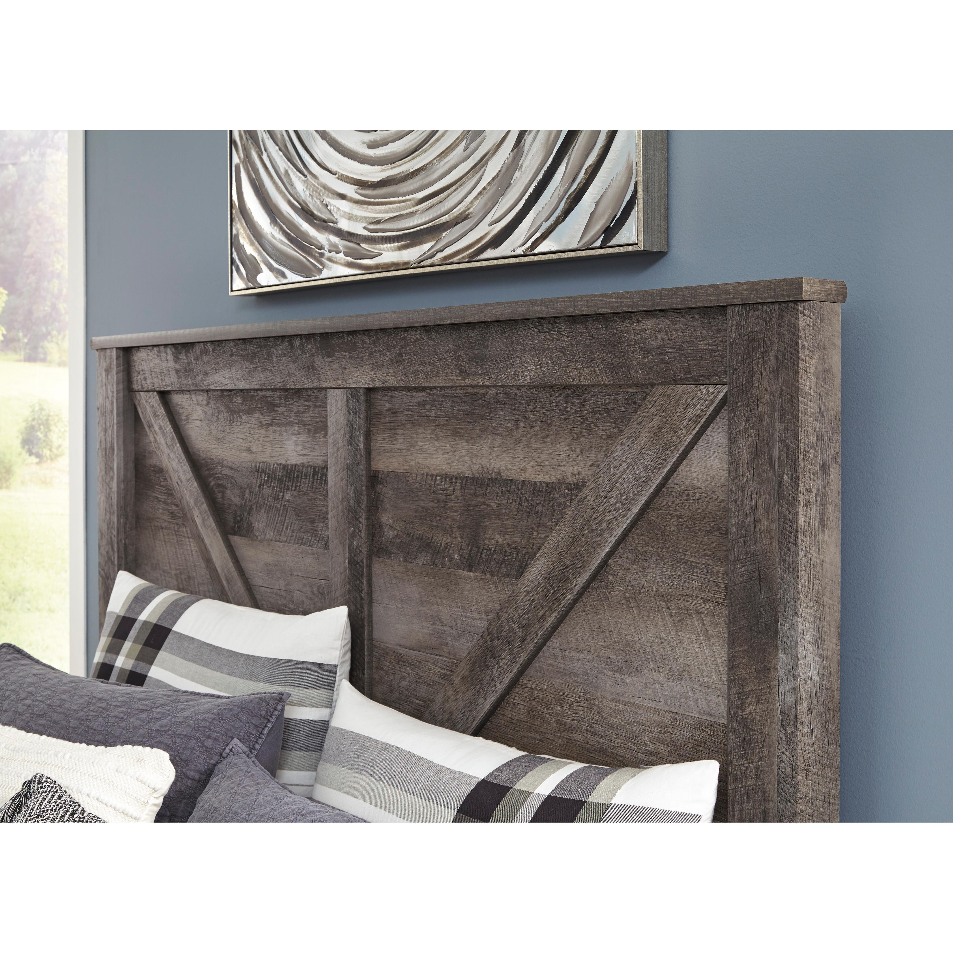  Size_King --  Wynnlow B440B11 King Crossbuck Panel Bed IMAGE 5