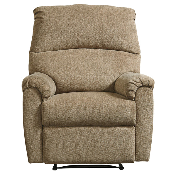 Signature Design by Ashley Nerviano Fabric Recliner with Wall Recline