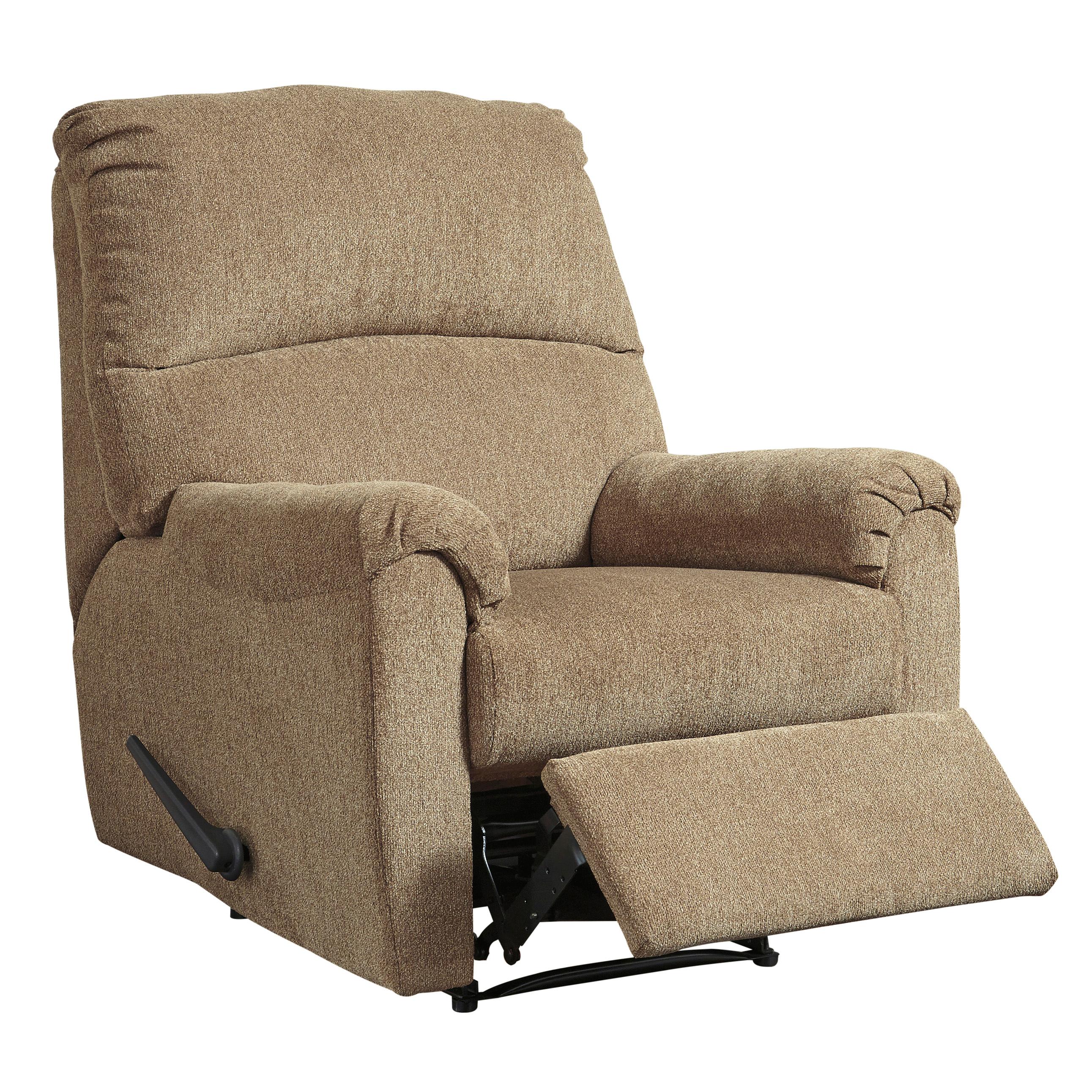  Manufacturer Color_Mocha --  Signature Design by Ashley Nerviano Fabric Recliner with Wall Recline IMAGE 2