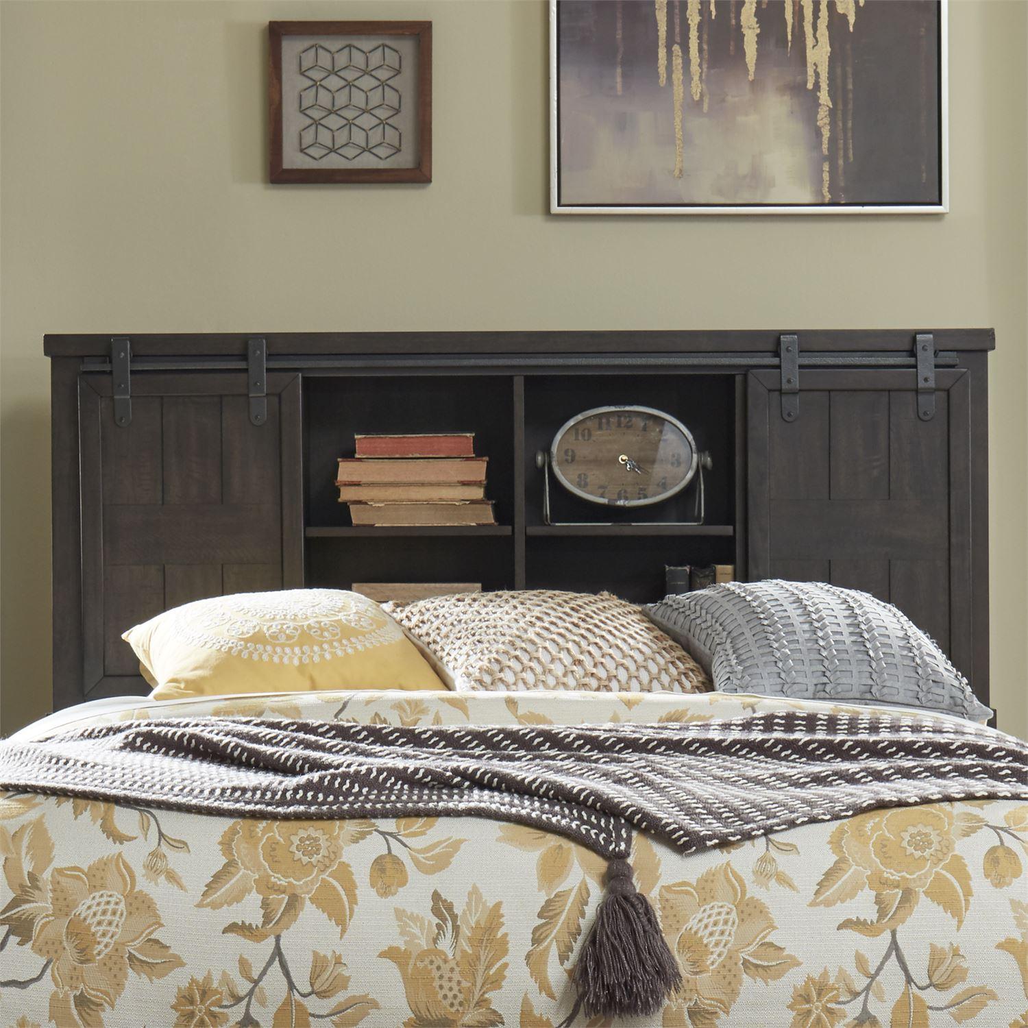  Size_King --  Thornwood Hills 759-BR-KBB King Bookcase Bed IMAGE 2